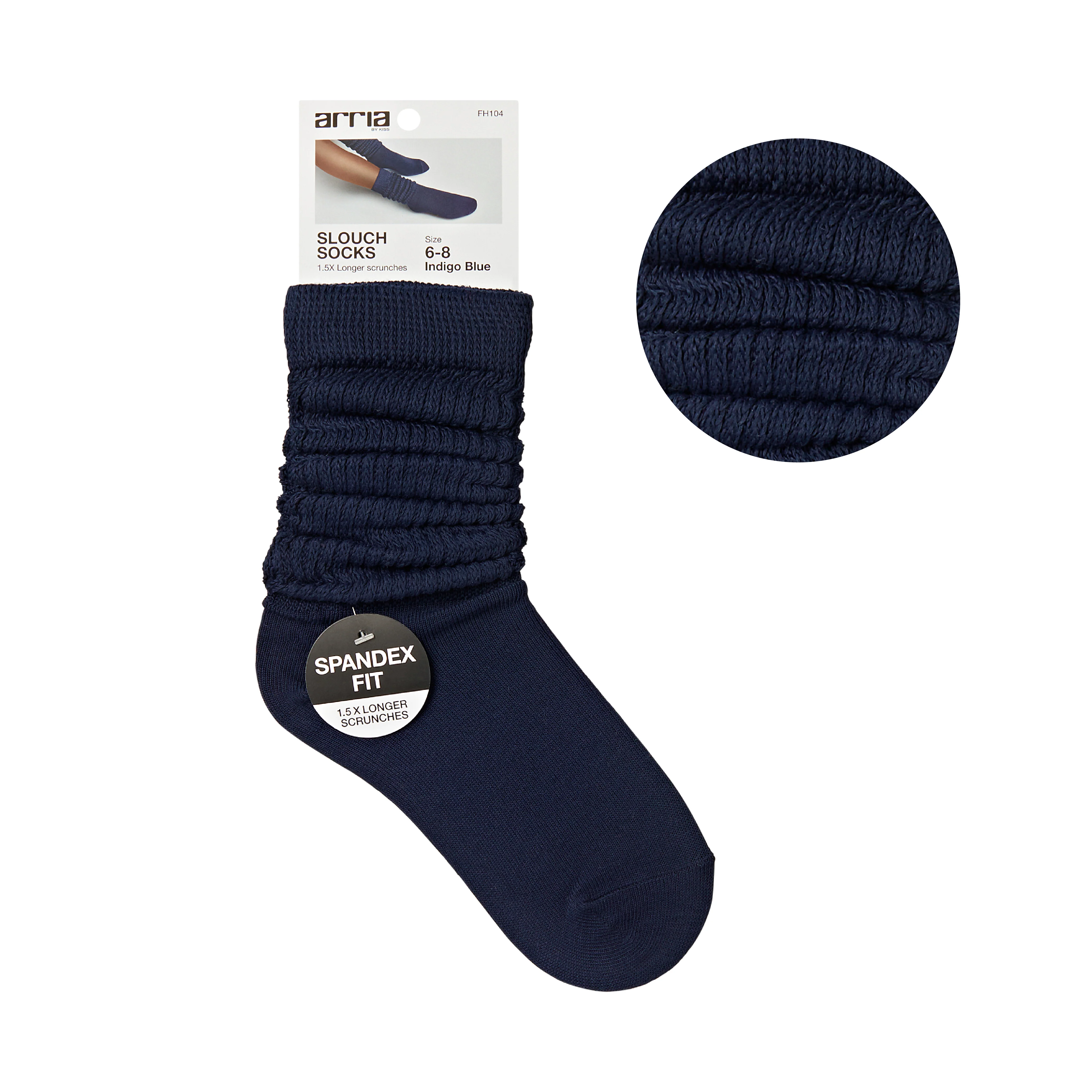 ARRIA Extra Long Soft Cotton Trendy Slouch Socks – Classic Everyday Neutrals, 80s Retro Heavy Scrunch - Image 13