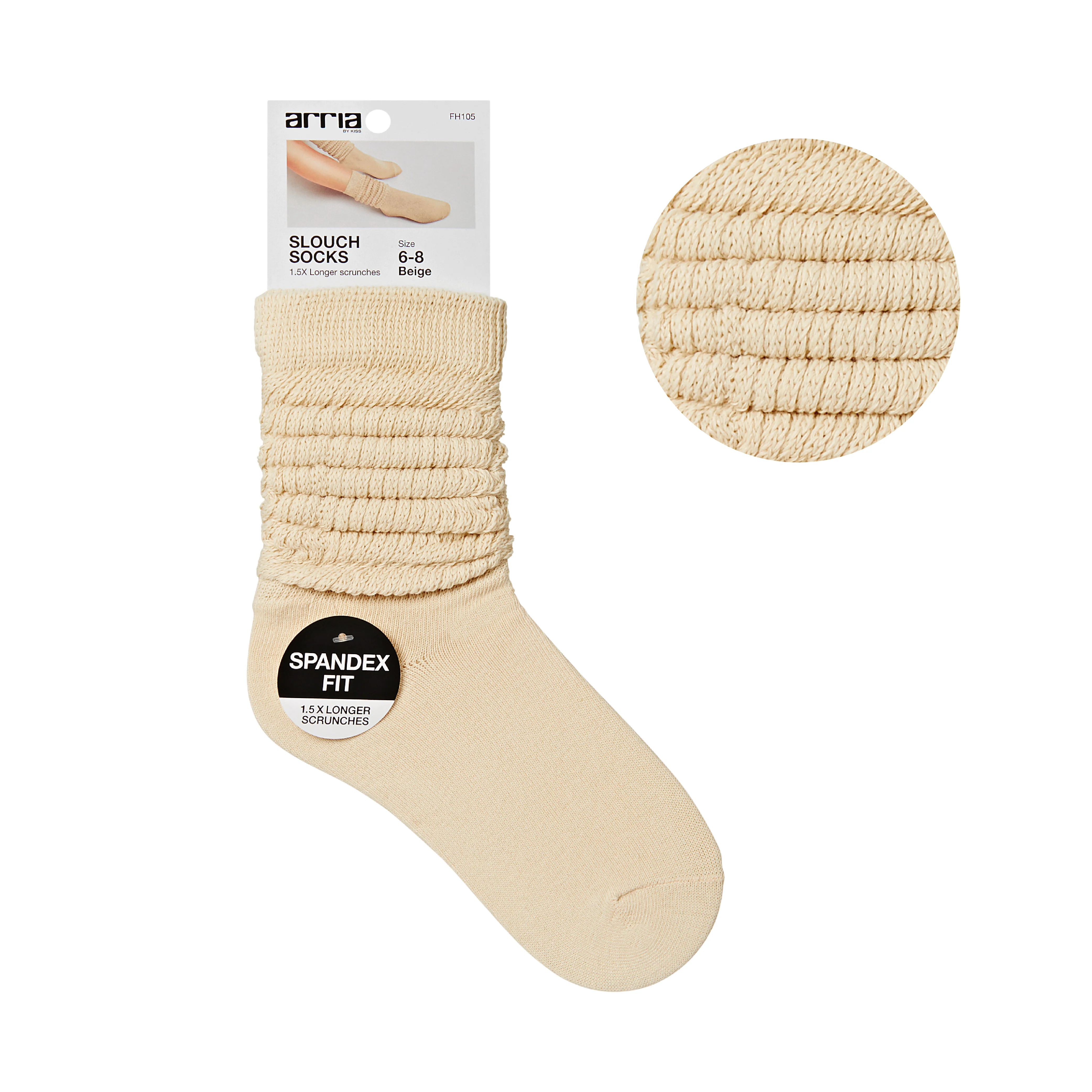 ARRIA Extra Long Soft Cotton Trendy Slouch Socks – Classic Everyday Neutrals, 80s Retro Heavy Scrunch - Image 16