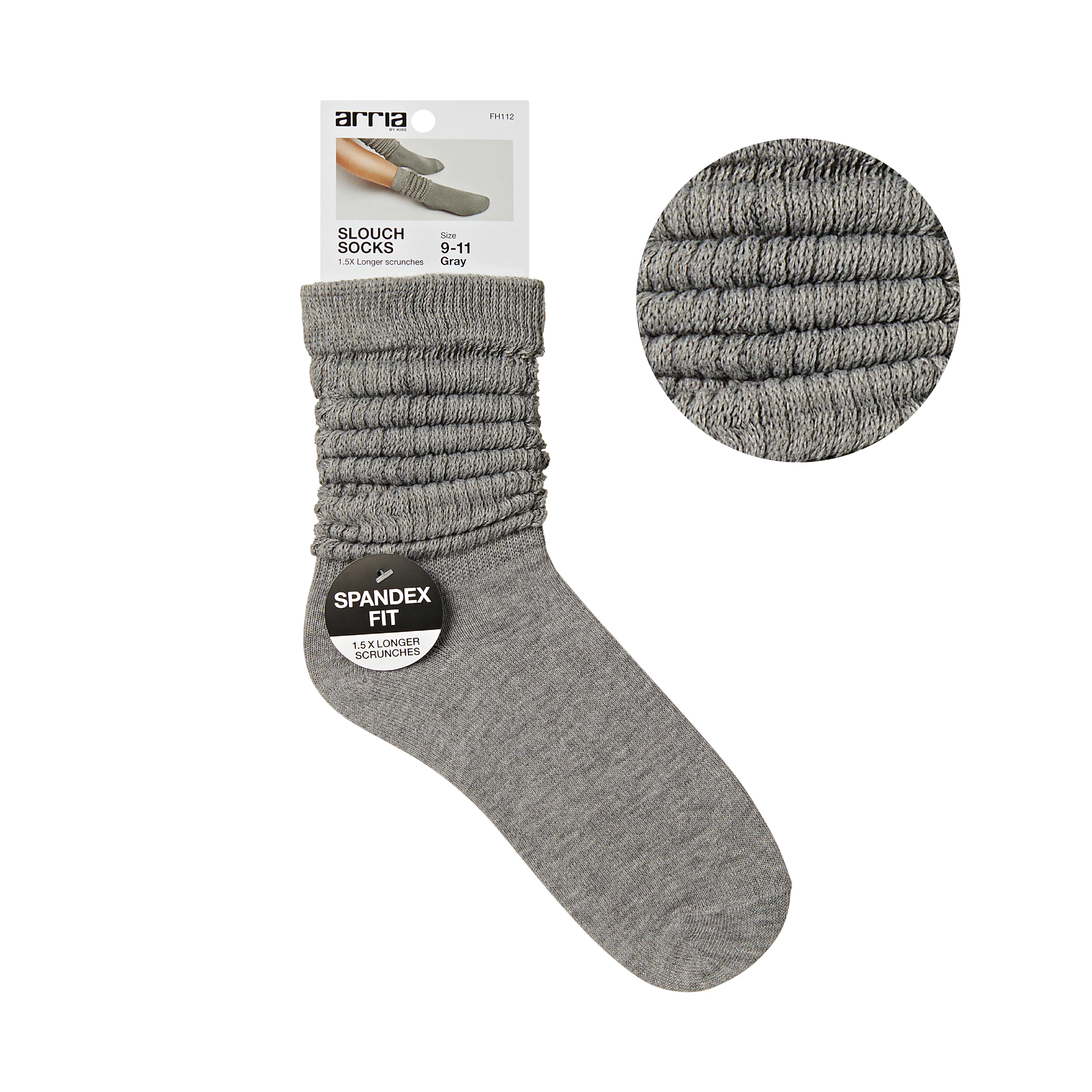 ARRIA Extra Long Soft Cotton Trendy Slouch Socks – Classic Everyday Neutrals, 80s Retro Heavy Scrunch - Image 37