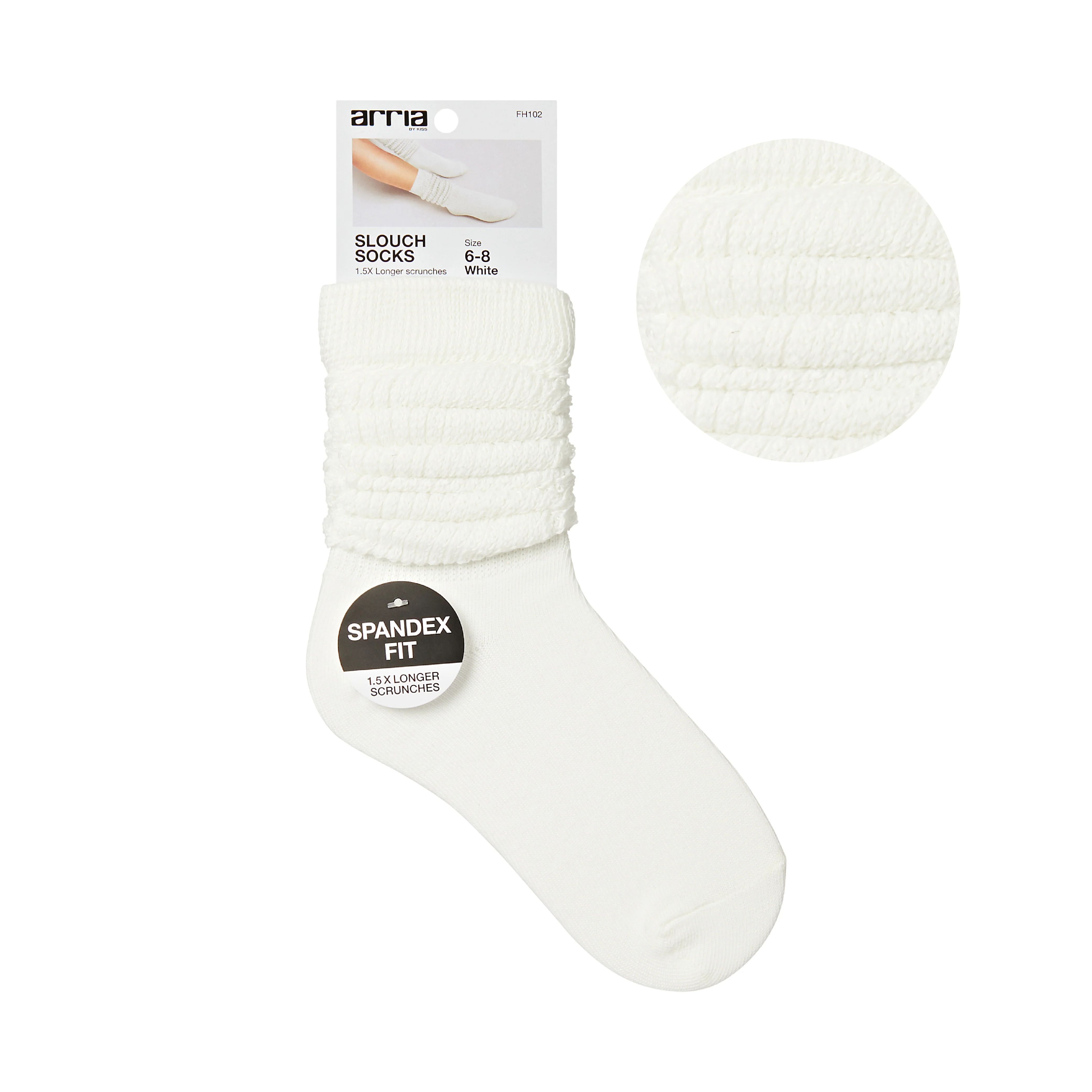 ARRIA Extra Long Soft Cotton Trendy Slouch Socks – Classic Everyday Neutrals, 80s Retro Heavy Scrunch - Image 7