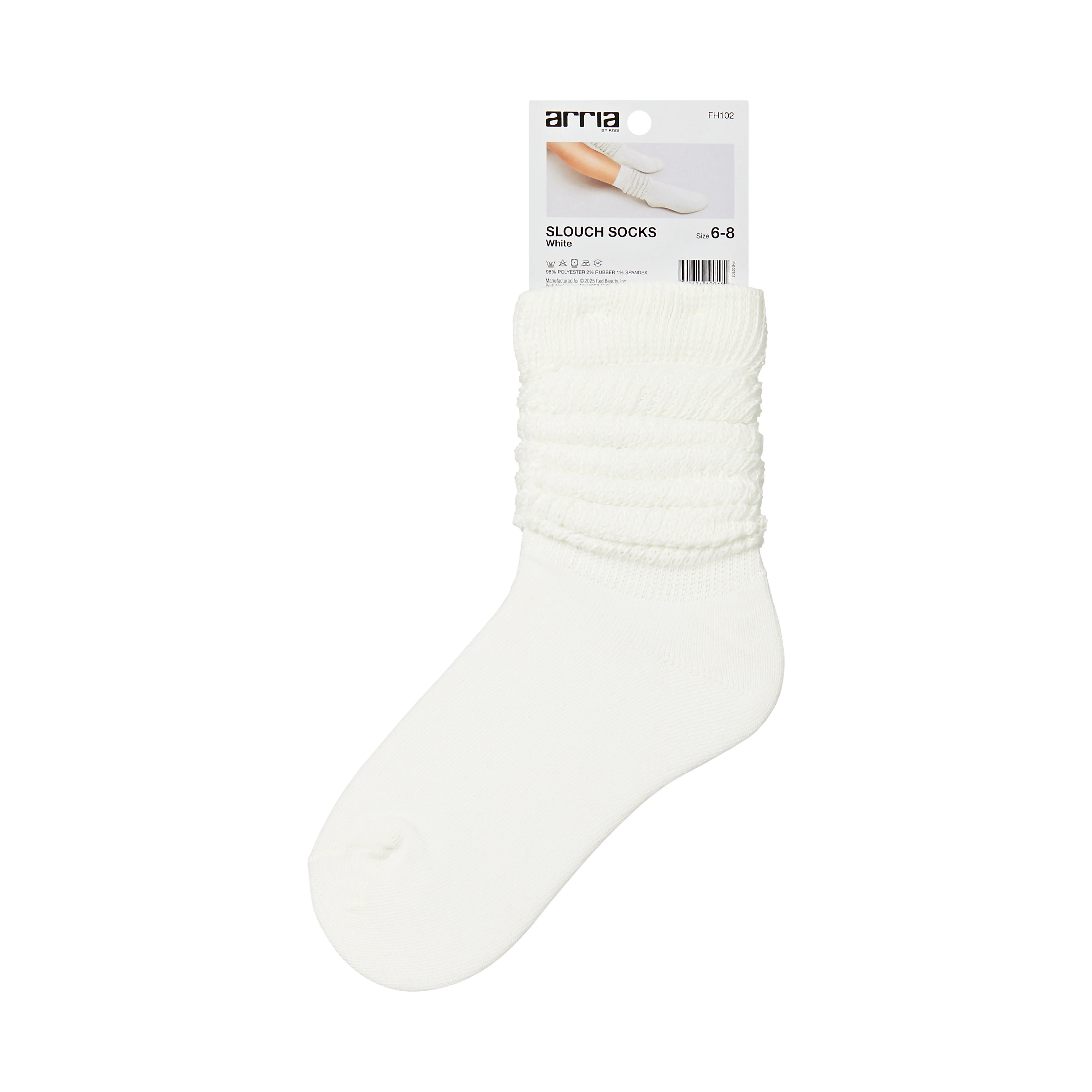 ARRIA Extra Long Soft Cotton Trendy Slouch Socks – Classic Everyday Neutrals, 80s Retro Heavy Scrunch - Image 9