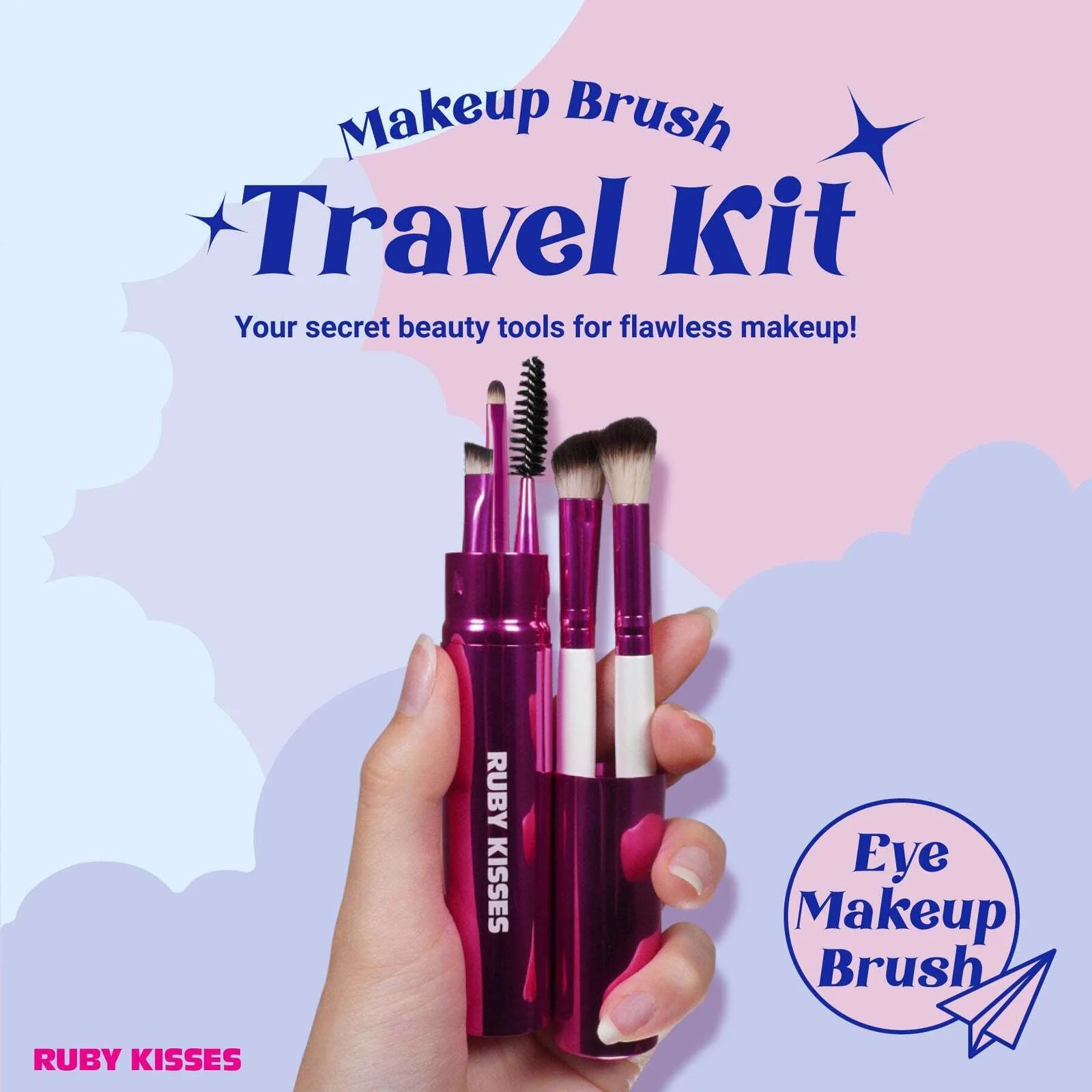 Ruby Kisses Eye Makeup Makeup Brush Kit - Image 4