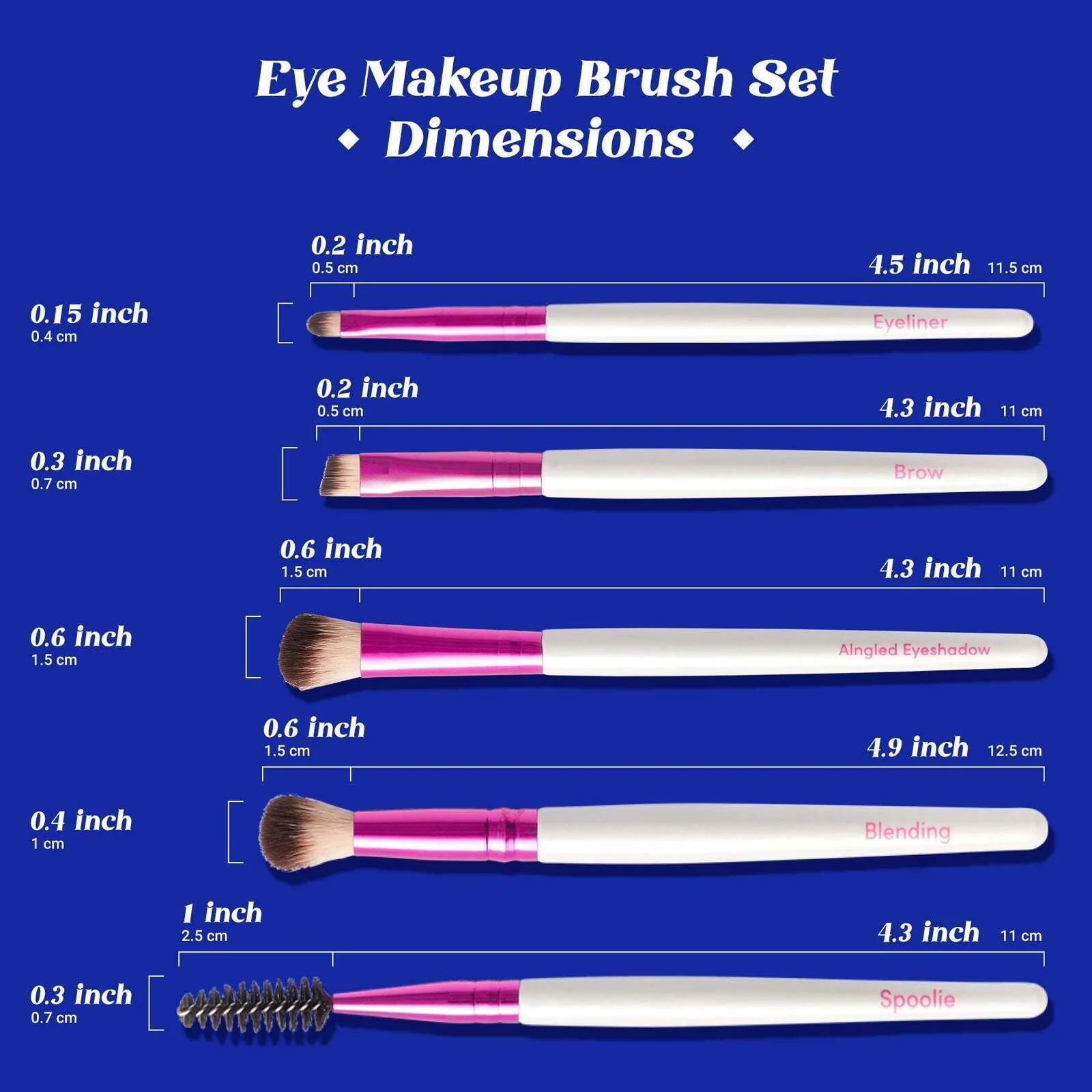 Ruby Kisses Eye Makeup Makeup Brush Kit - Image 7