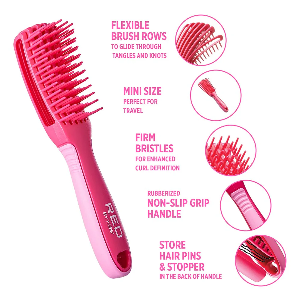 RED by KISS EZ Glide Detangling Brush - Image 10