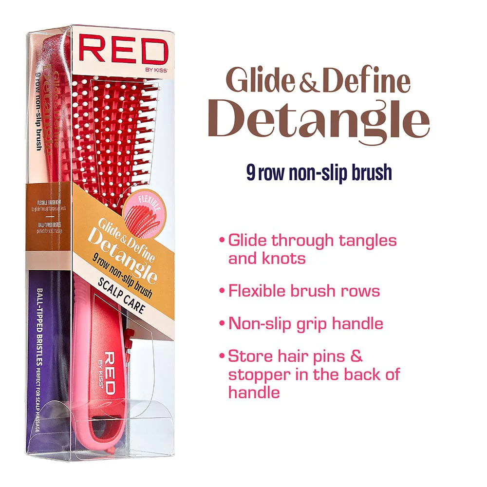 RED by KISS EZ Glide Detangling Brush - Image 3