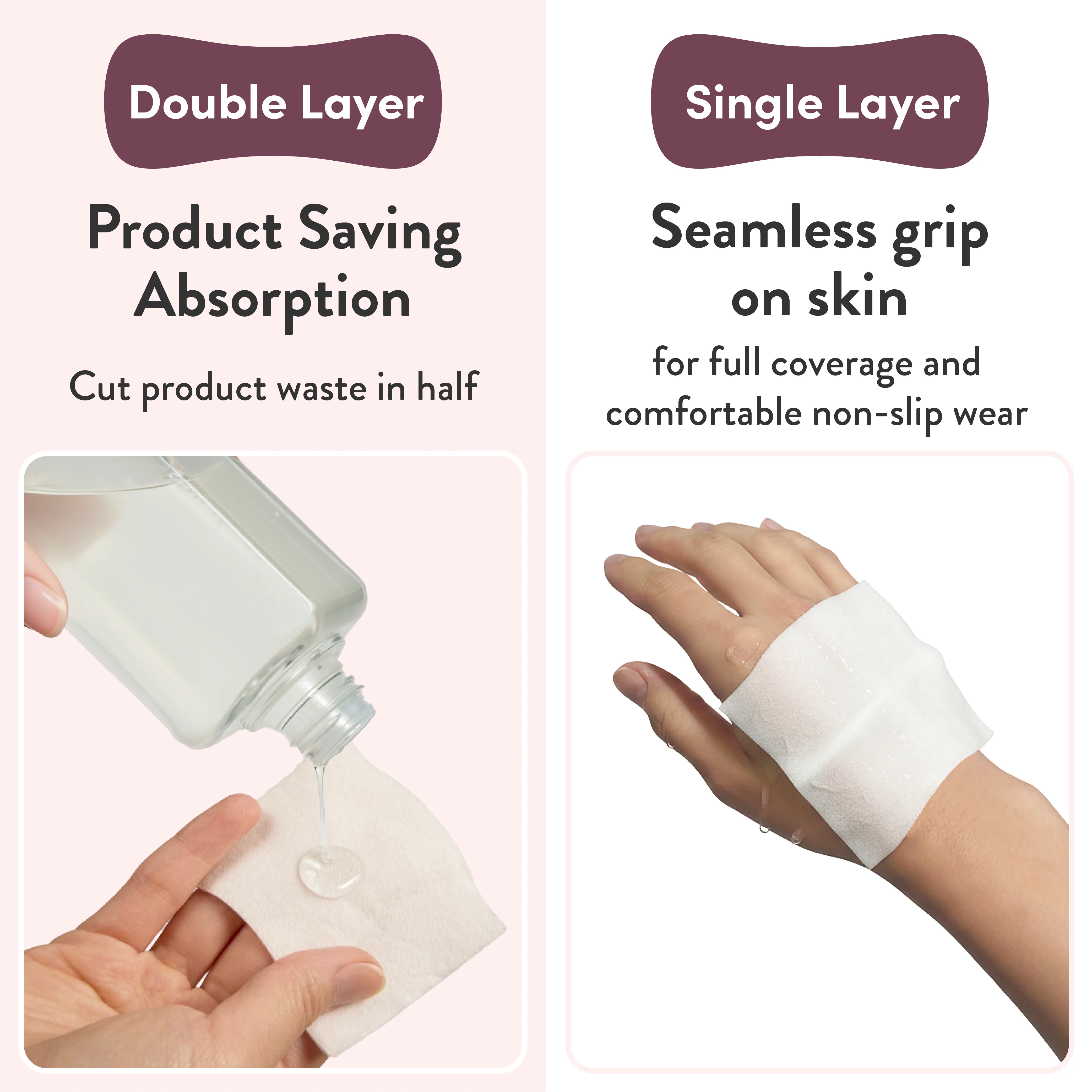 éclat Facial Cotton Pad Sheets – Ultra-Soft, Multi-Use, Unbleached & Biodegradable Cotton for Skincare - Image 2