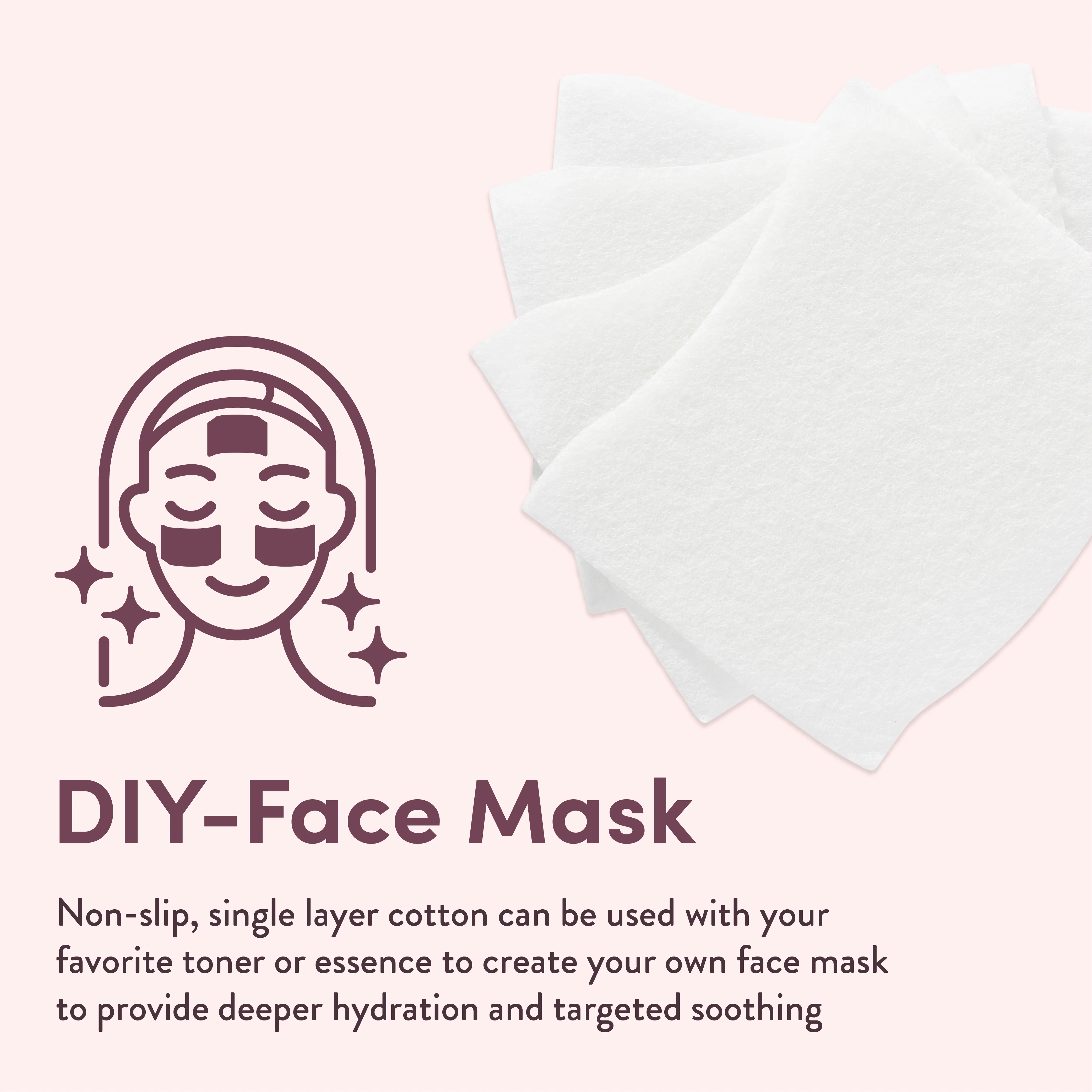 éclat Facial Cotton Pad Sheets – Ultra-Soft, Multi-Use, Unbleached & Biodegradable Cotton for Skincare - Image 3