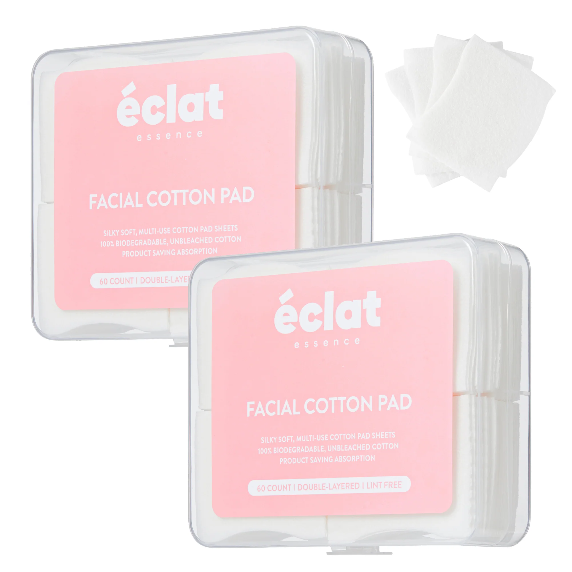 éclat Facial Cotton Pad Sheets – Ultra-Soft, Multi-Use, Unbleached & Biodegradable Cotton for Skincare - Image 7
