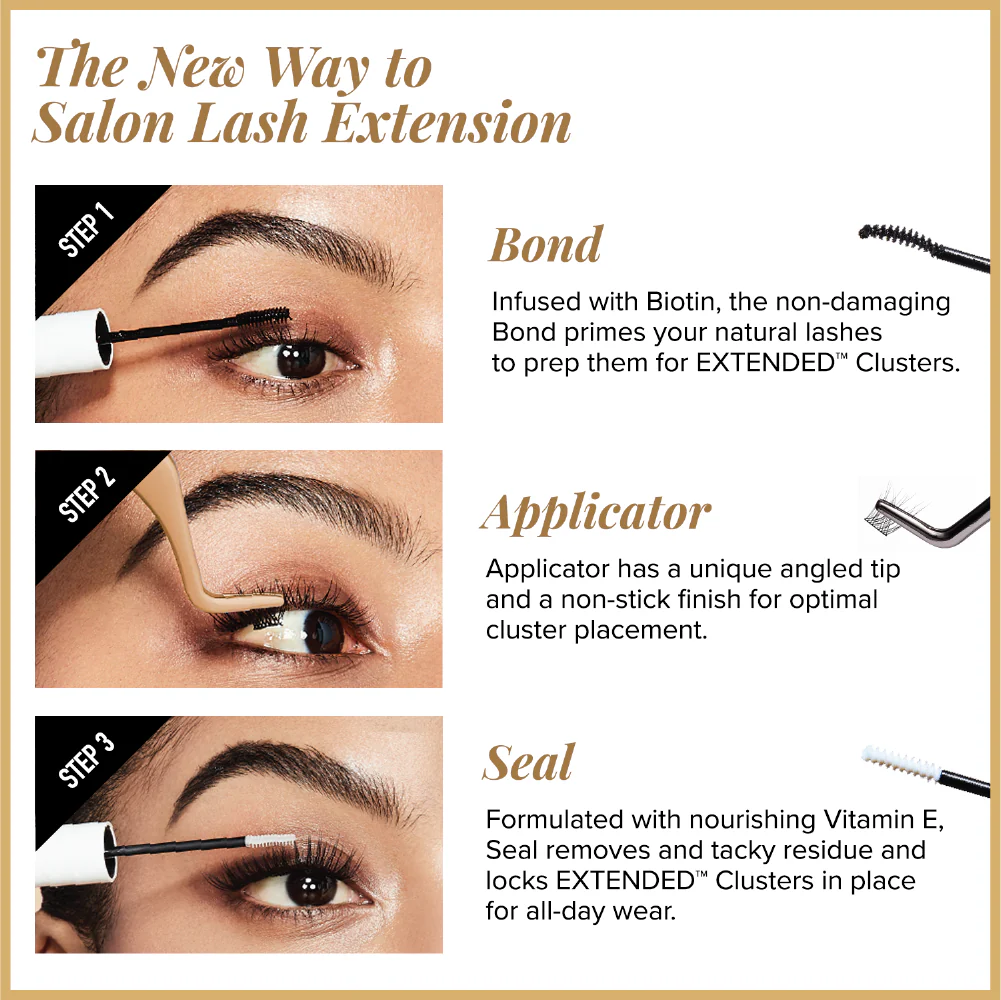 VLuxe By i•ENVY Faux Mink Lash Cluster Mini Extended - Refill for Mini Lash Palette - Image 13