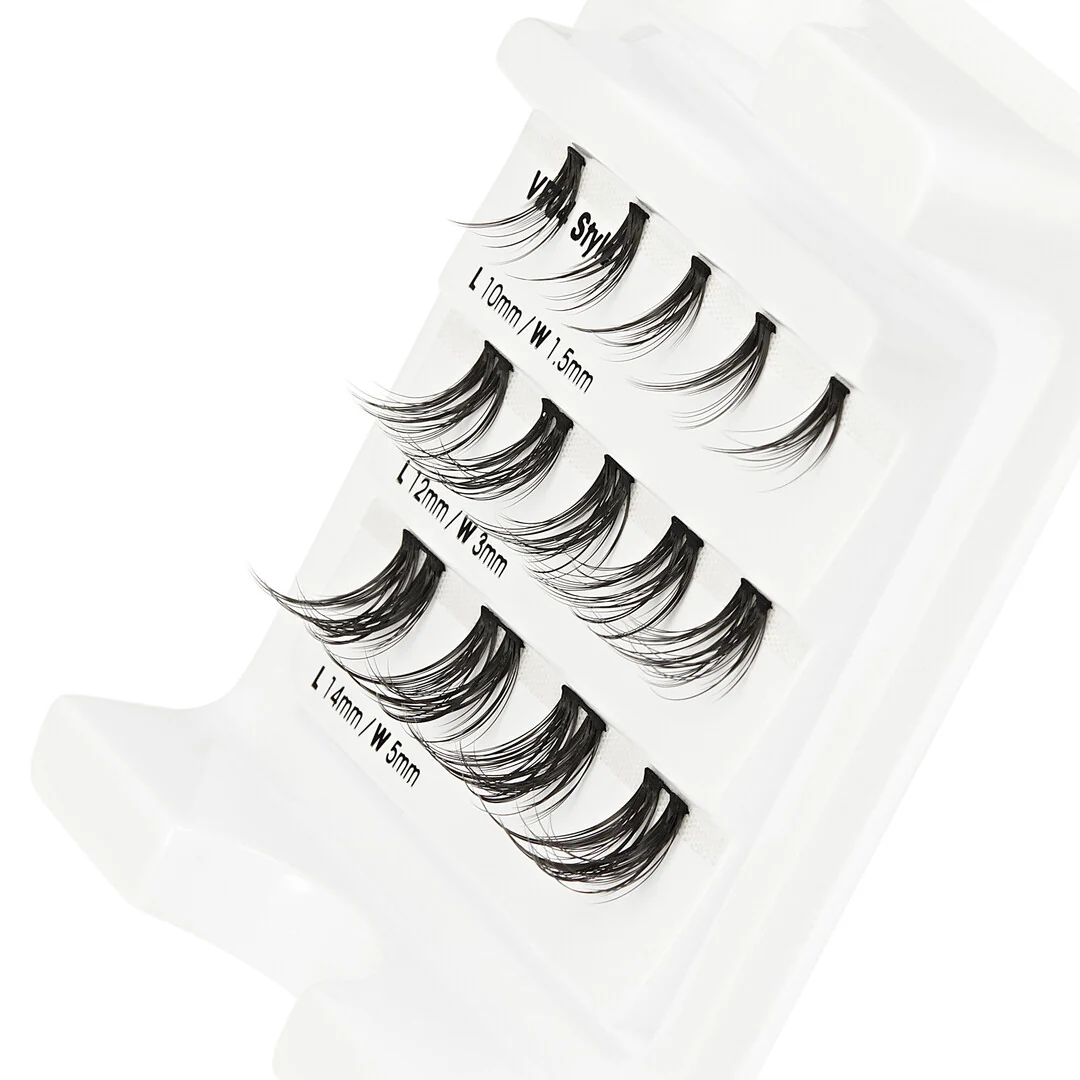 VLuxe By i•ENVY Faux Mink Lash Cluster Mini Extended - Refill for Mini Lash Palette - Image 16