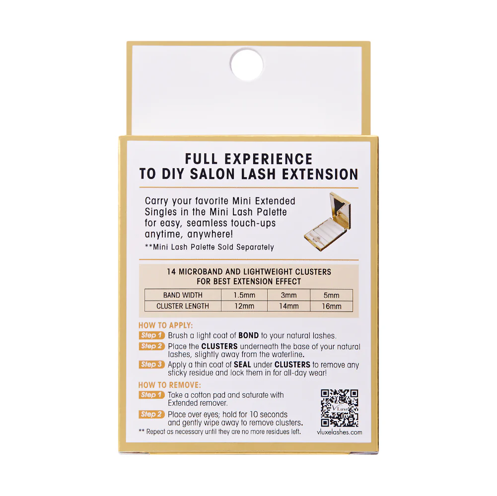 VLuxe By i•ENVY Faux Mink Lash Cluster Mini Extended - Refill for Mini Lash Palette - Image 18