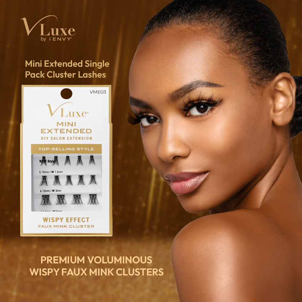 VLuxe By i•ENVY Faux Mink Lash Cluster Mini Extended - Refill for Mini Lash Palette - Image 23