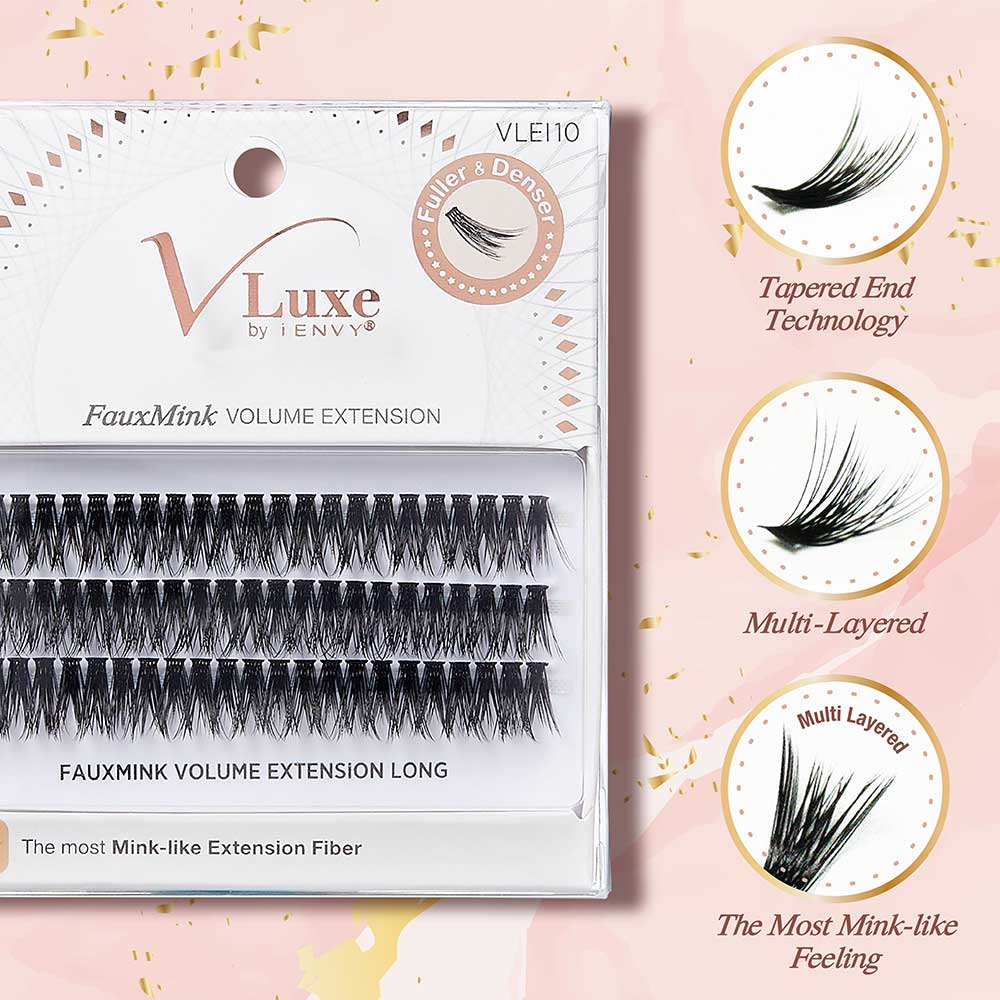VLuxe By i•ENVY Faux Mink Volume Extension Cluster Lashes - Image 10