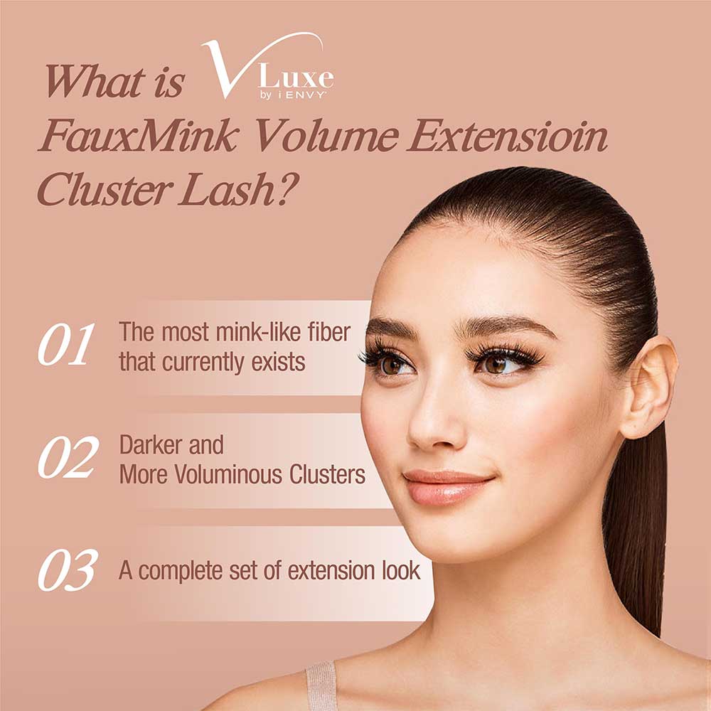 VLuxe By i•ENVY Faux Mink Volume Extension Cluster Lashes - Image 12