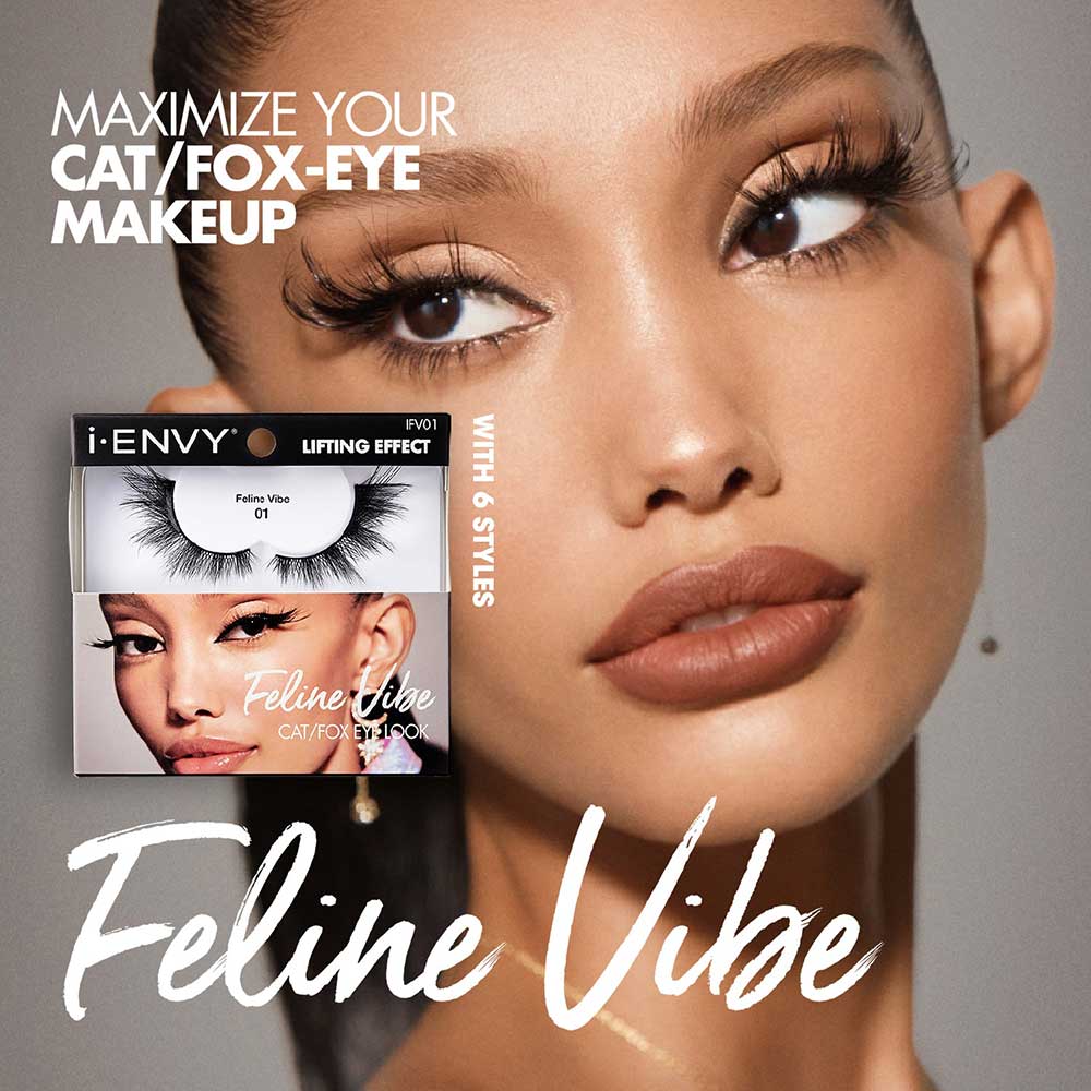 I-ENVY Feline Vibe Strip Lashes  Cat and Fox Eye Lifting Look - Image 7