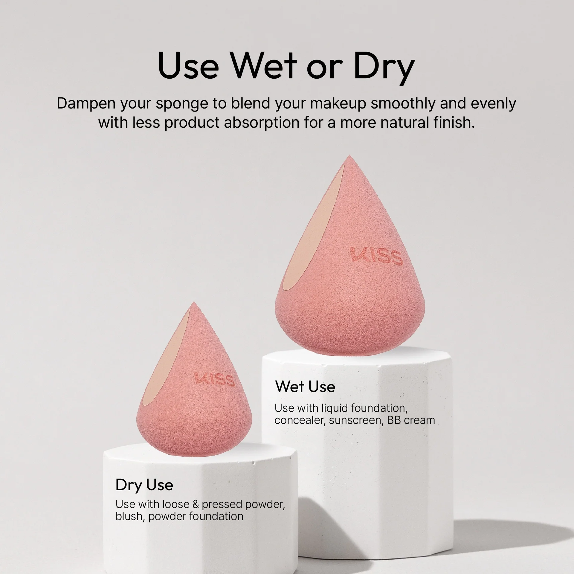 Kiss New York Fingerblend Reusable Makeup Sponge - Latex-Free, Wet or Dry Use for Liquid & Powder - Image 10