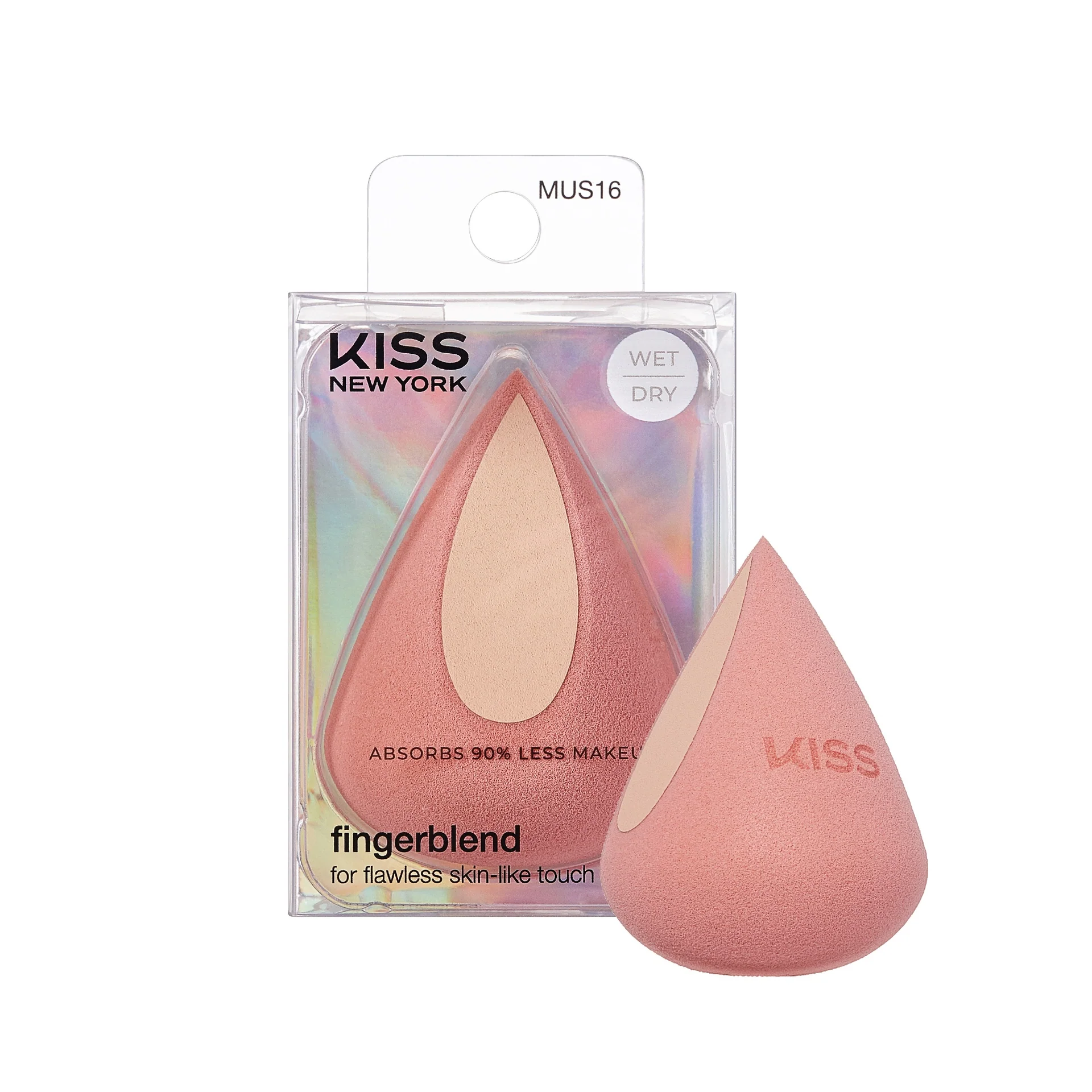 Kiss New York Fingerblend Reusable Makeup Sponge - Latex-Free, Wet or Dry Use for Liquid & Powder - Image 7