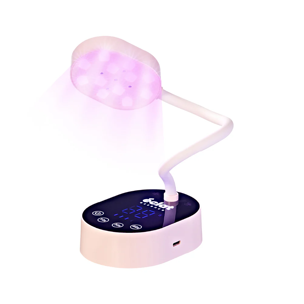 éclat Flash Cure Lamp for Gel Nail Polish – 36W Rechargeable LED Mini UV Light with Gooseneck - Image 5