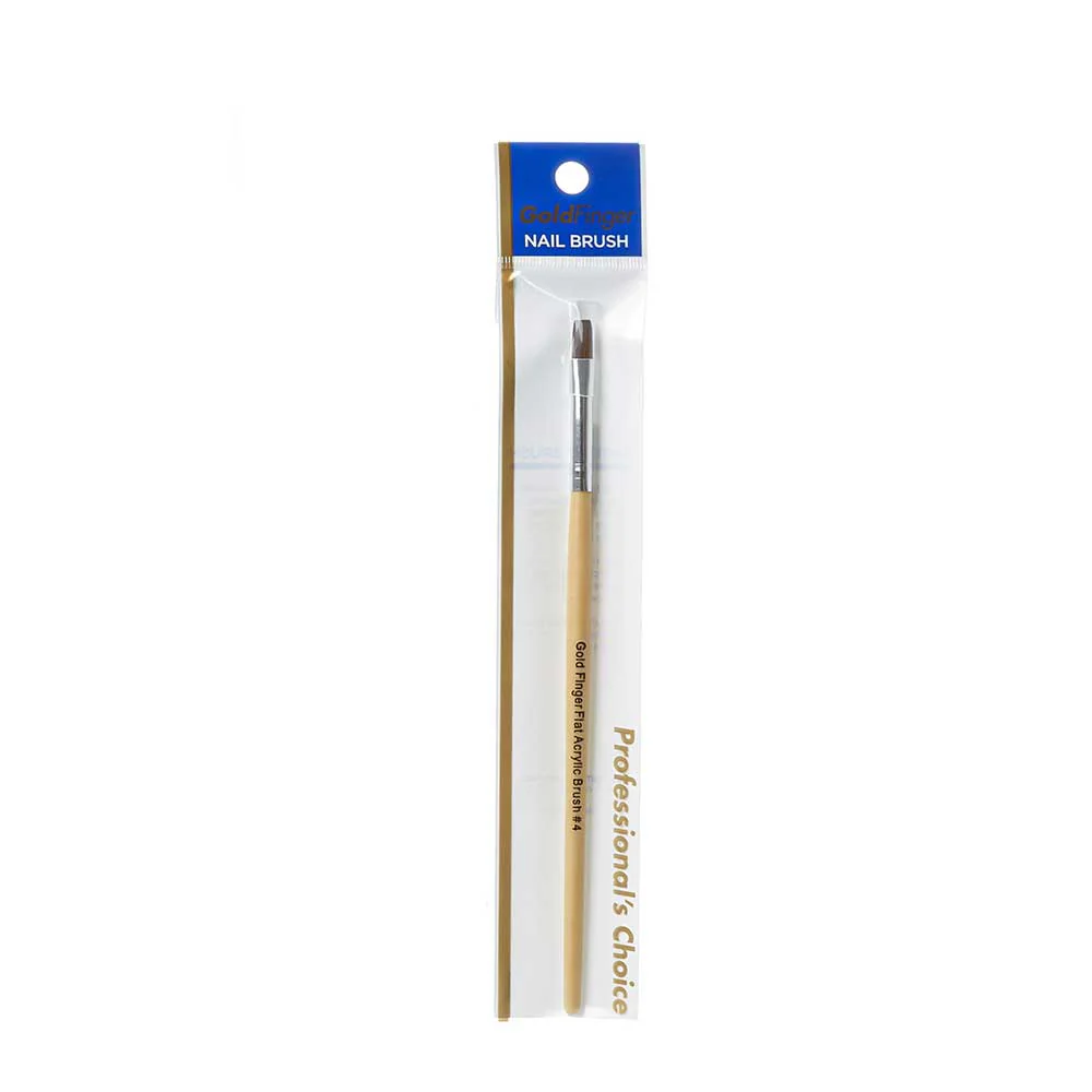 Gold Finger Flat Acrylic Brush - Image 4
