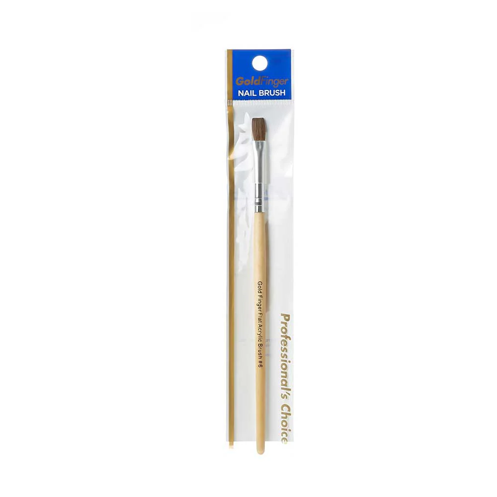 Gold Finger Flat Acrylic Brush - Image 8