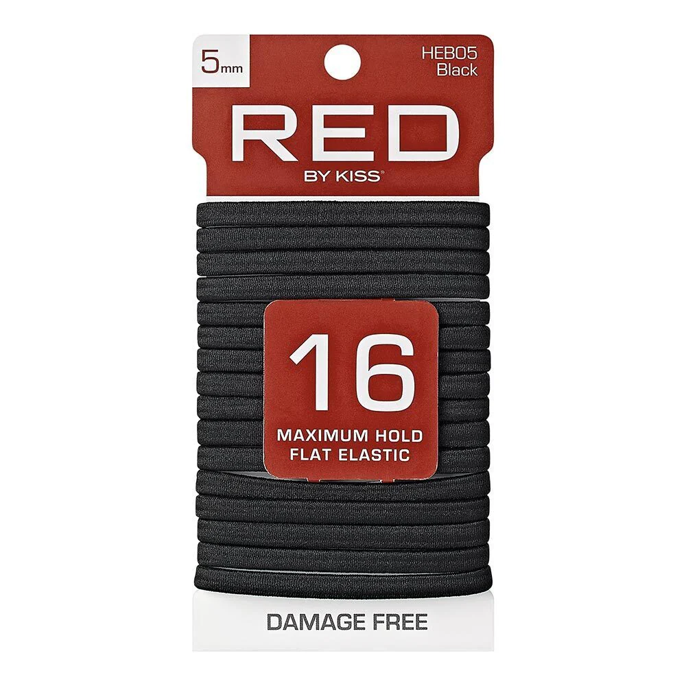 RED by KISS Flat Elastic Hair Band 5mm (16ct) - Image 2