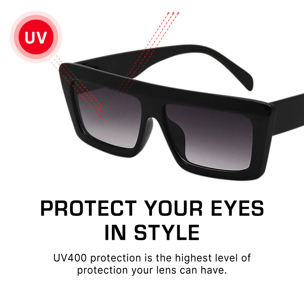 Mad Shade Flat Top Black Sunglasses #17 - Image 6