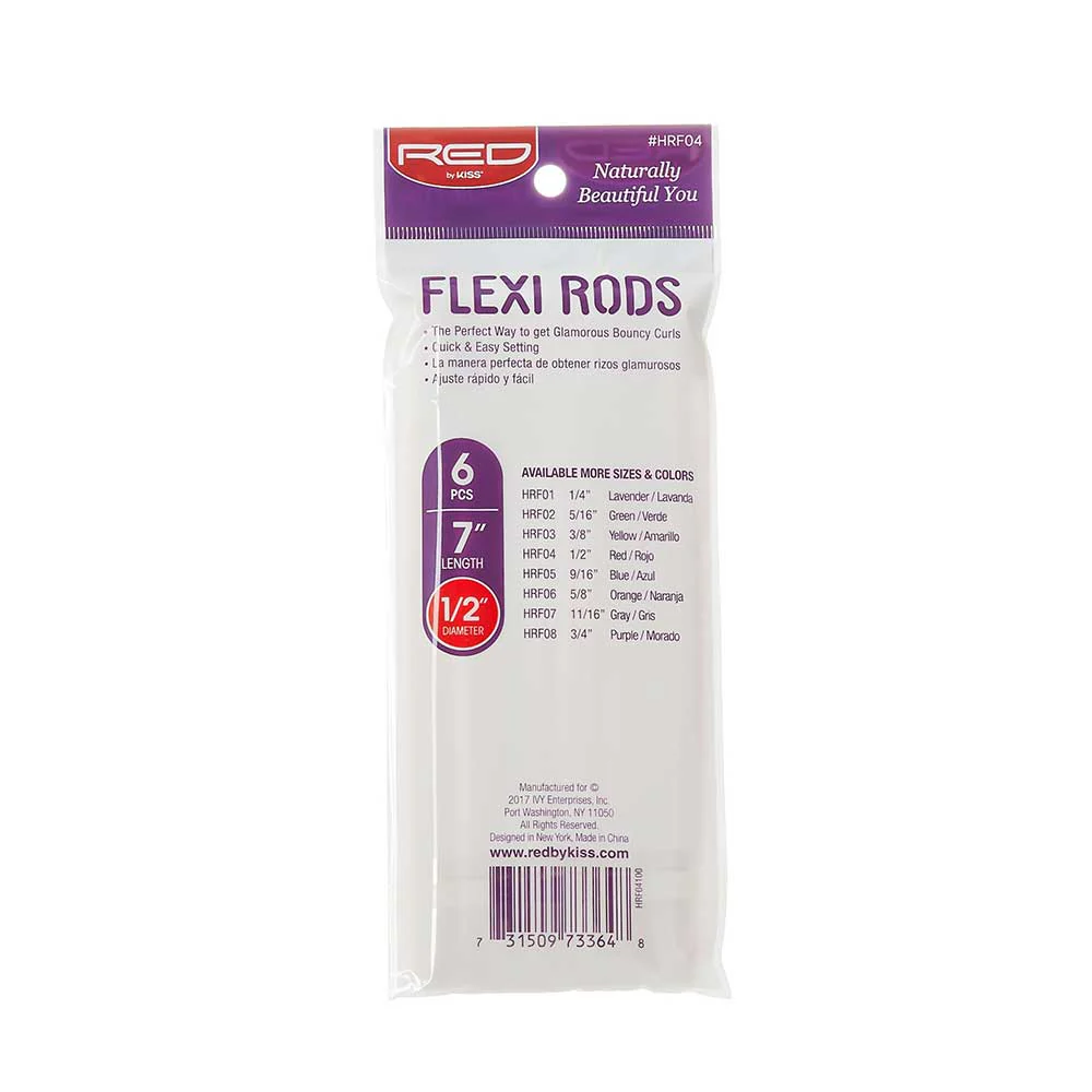 RED by KISS Flexi Rods 7" Length (6pcs) - Image 19