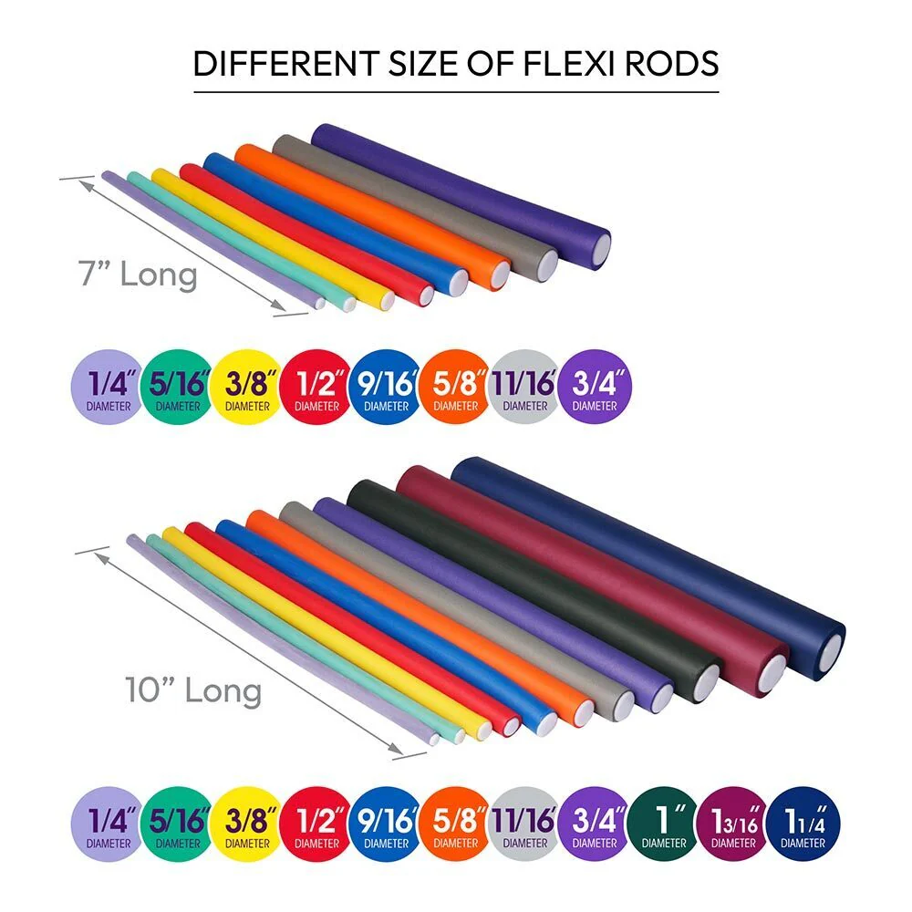 RED by KISS Flexi Rods 7" Length Set (36pcs) - Image 3
