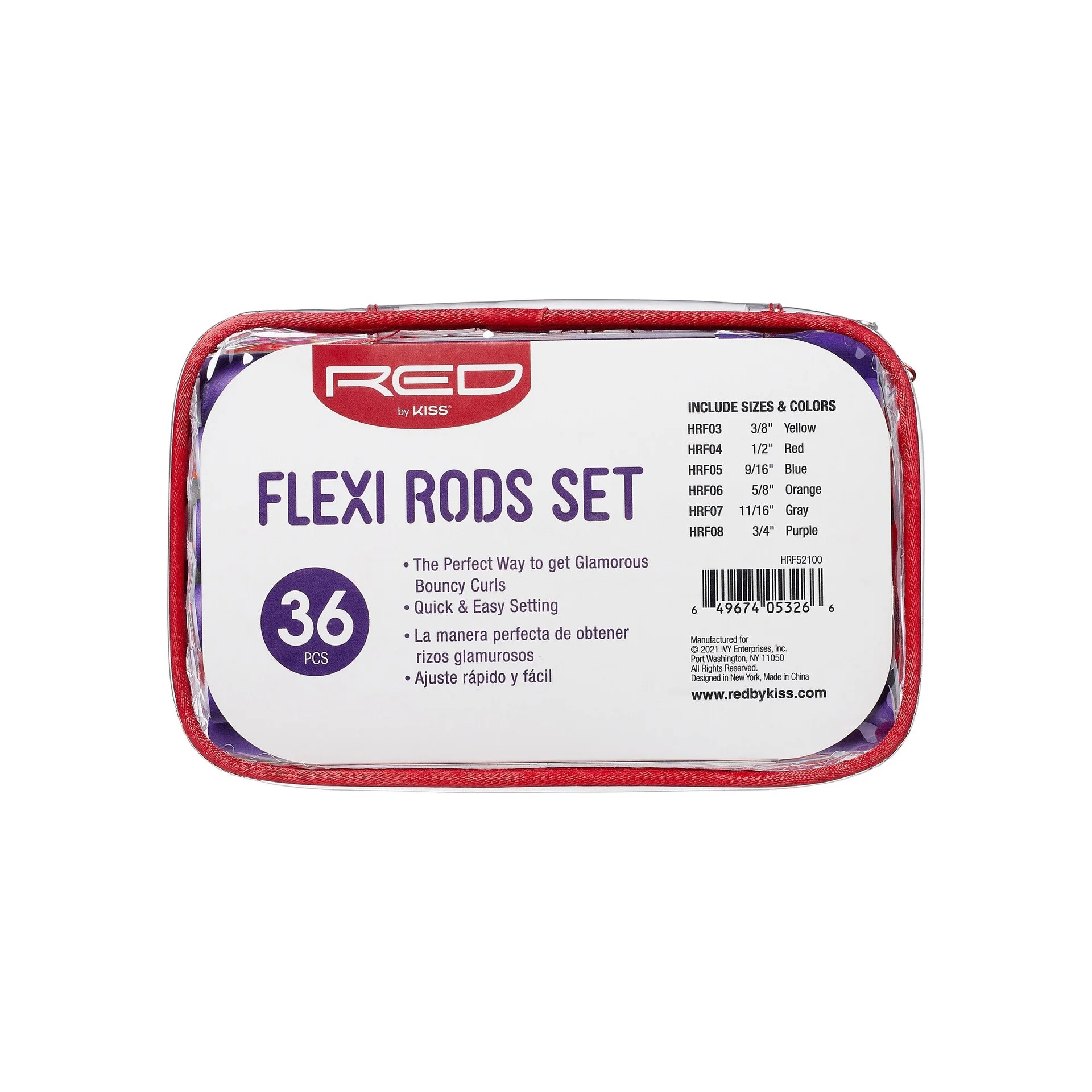 RED by KISS Flexi Rods 7" Length Set (36pcs) - Image 7