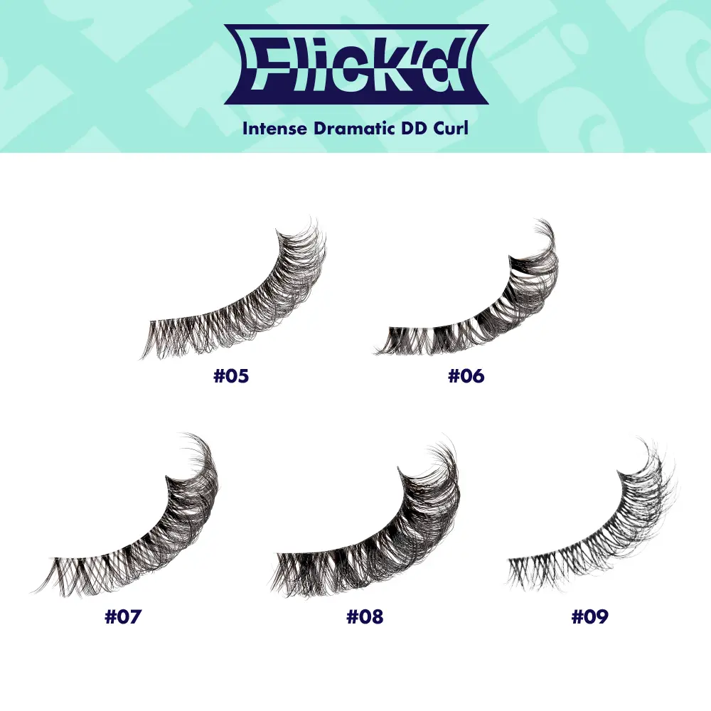 I-ENVY Flick’d LD & DD Curl Strip Lashes – 3 Pairs Fluffy Wispy Multi Pack - Image 21