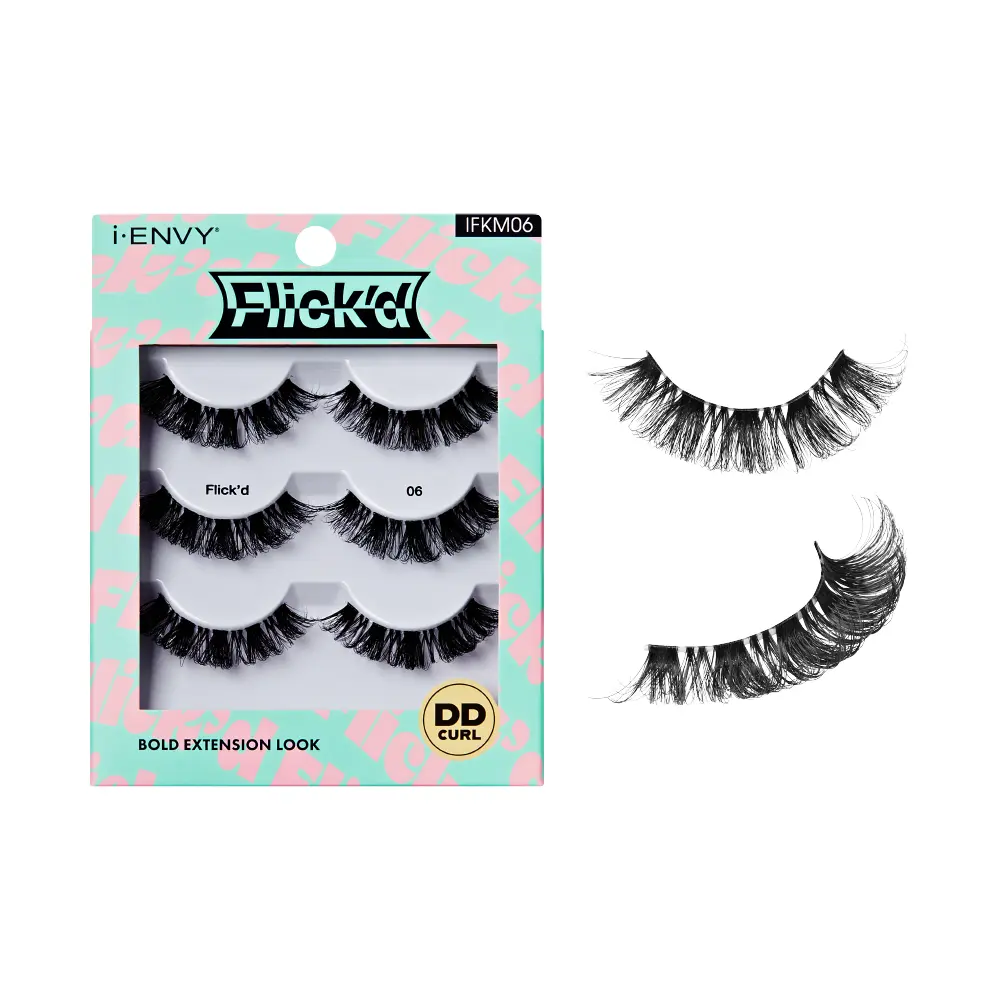 I-ENVY Flick’d LD & DD Curl Strip Lashes – 3 Pairs Fluffy Wispy Multi Pack - Image 24