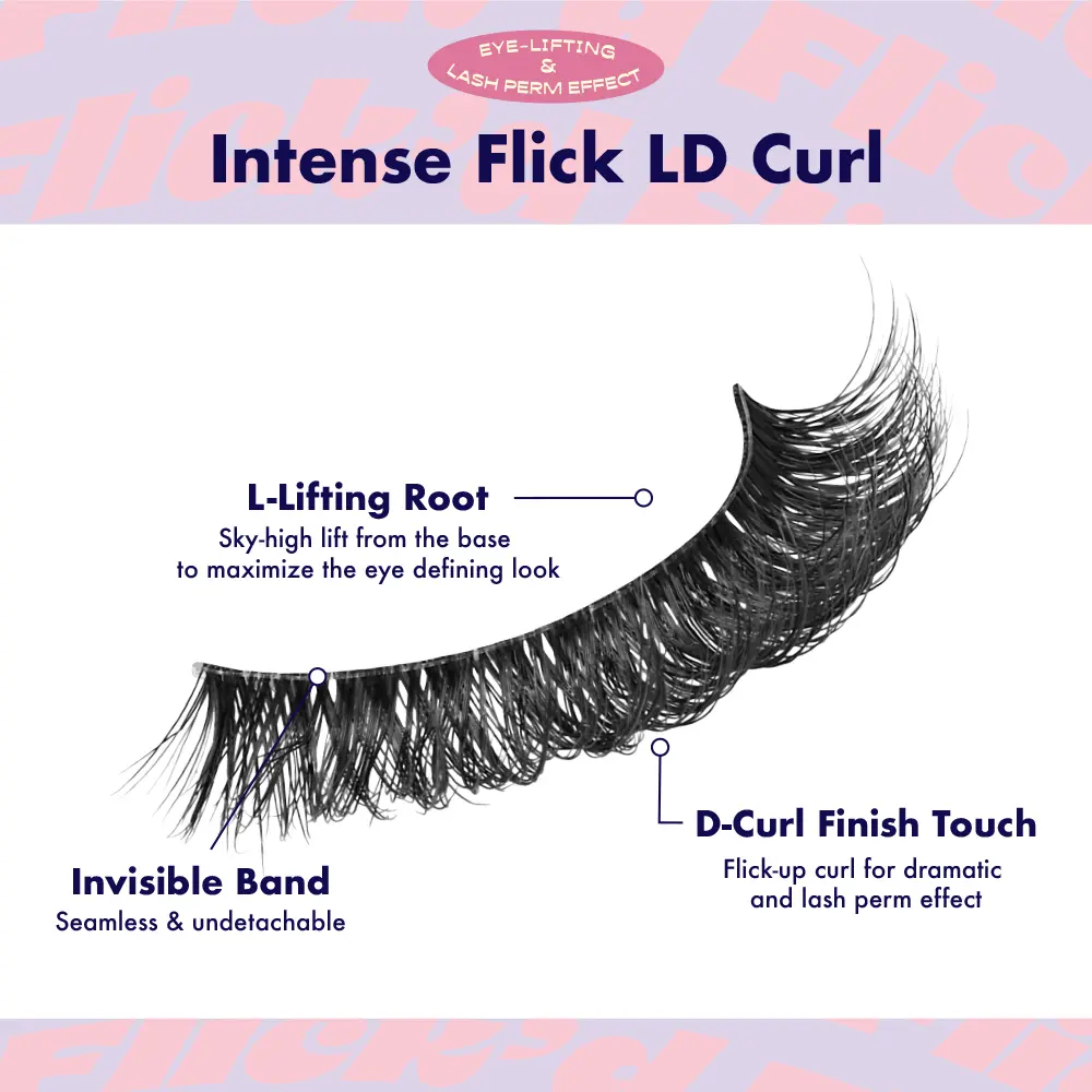 I-ENVY Flick’d LD & DD Curl Strip Lashes – 3 Pairs Fluffy Wispy Multi Pack - Image 3