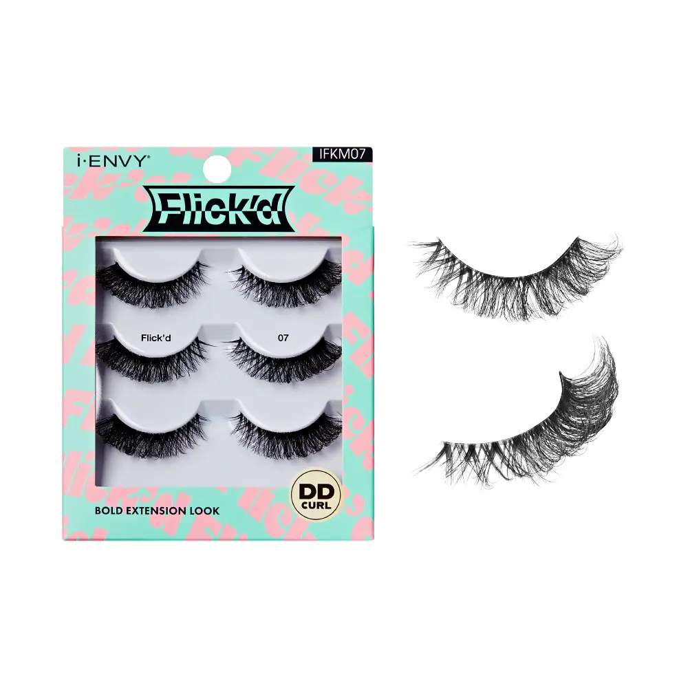 I-ENVY Flick’d LD & DD Curl Strip Lashes – 3 Pairs Fluffy Wispy Multi Pack - Image 33