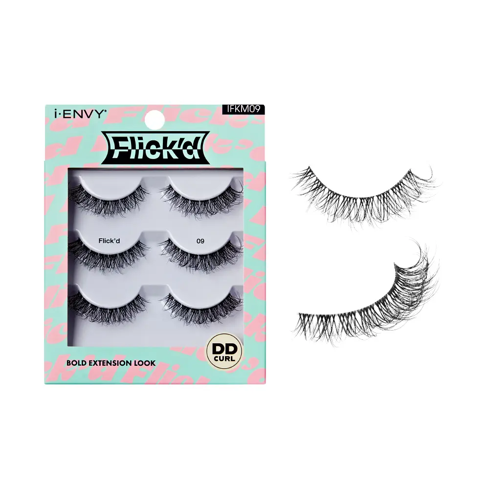 I-ENVY Flick’d LD & DD Curl Strip Lashes – 3 Pairs Fluffy Wispy Multi Pack - Image 51