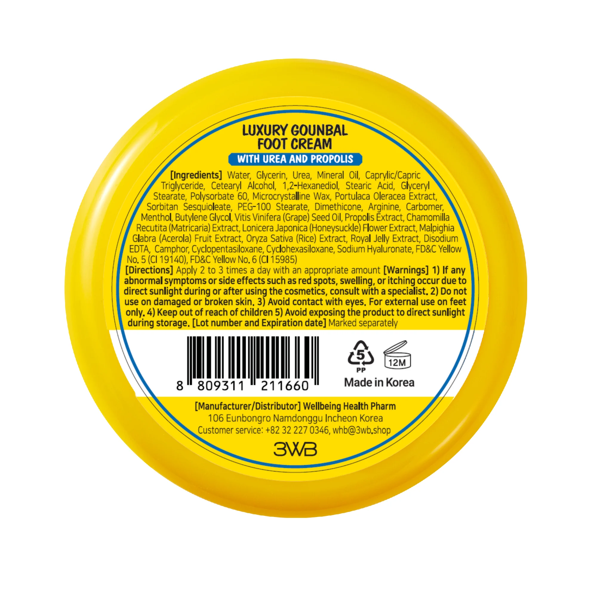 3WB Luxury Foot Cream – Intensive Urea & Propolis Repair for Cracked Heels, Dry Calluses, and Peeling Skin - Image 8