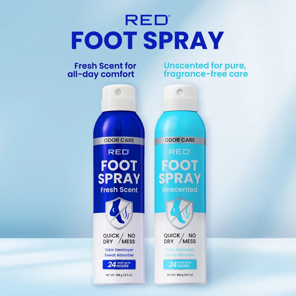 RED by KISS Foot Deodorant Spray – Odor & Sweat Control Foot Spray - Image 6