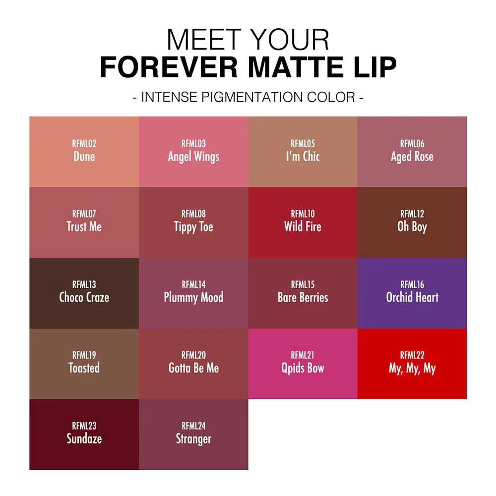 Ruby Kisses Forever Matte Liquid Lipstick - Image 102