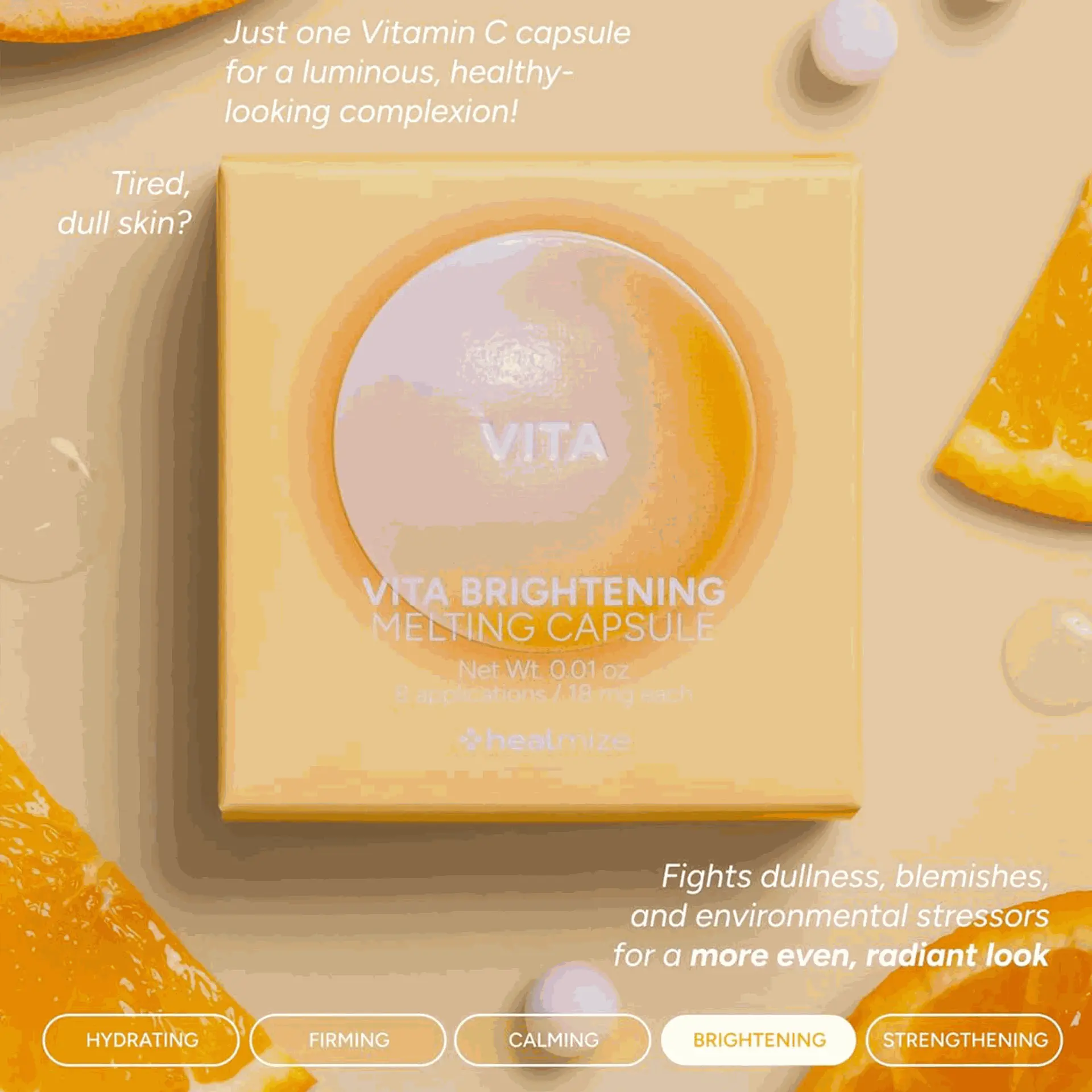 HealMize Freeze-Dried Vita Brightening Melting Capsule for Radiant & Even Skin Tone - Image 9
