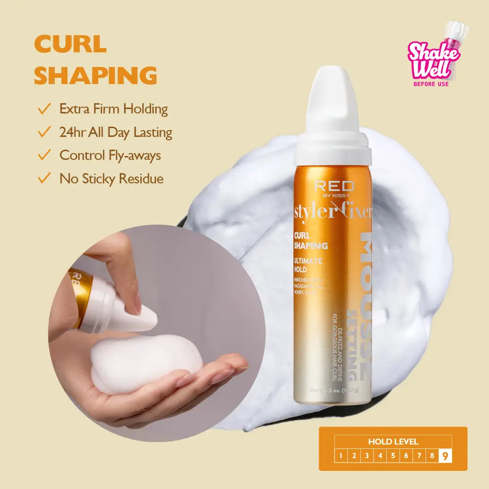 RED by KISS Frizz Control Setting Mousse For Braid And Curls - Image 10