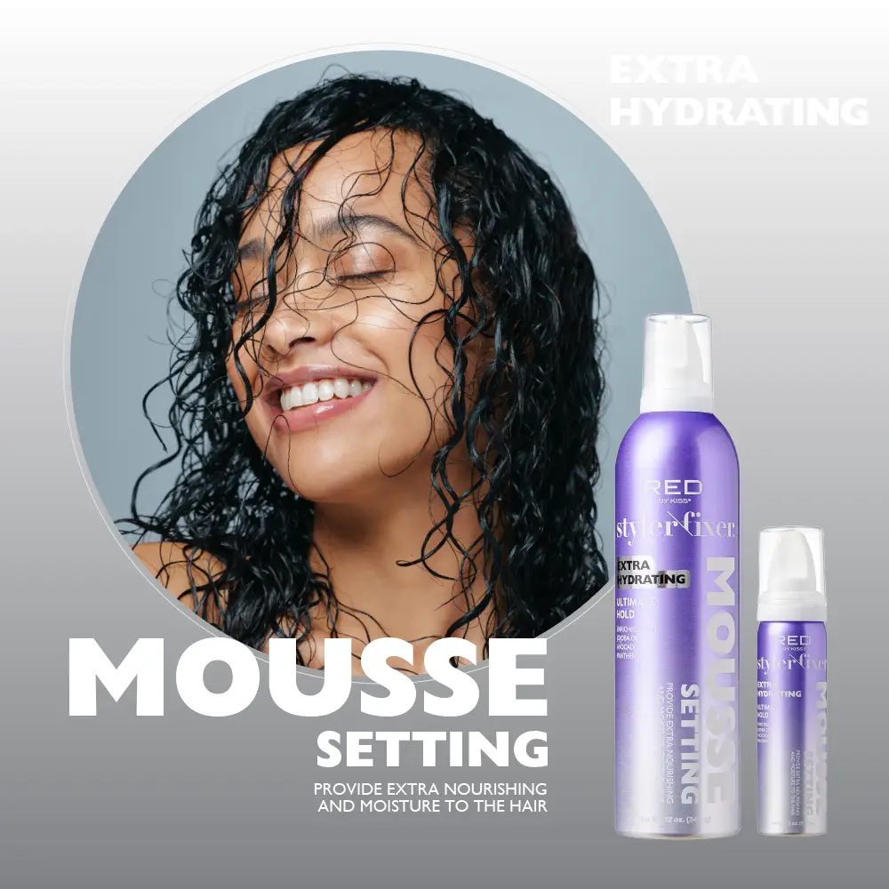 RED by KISS Frizz Control Setting Mousse For Braid And Curls - Image 16