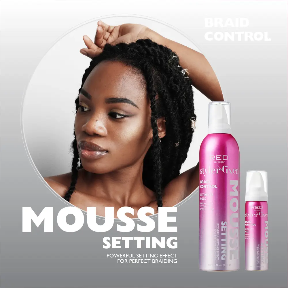 RED by KISS Frizz Control Setting Mousse For Braid And Curls - Image 23