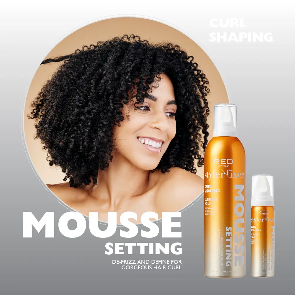 RED by KISS Frizz Control Setting Mousse For Braid And Curls - Image 30