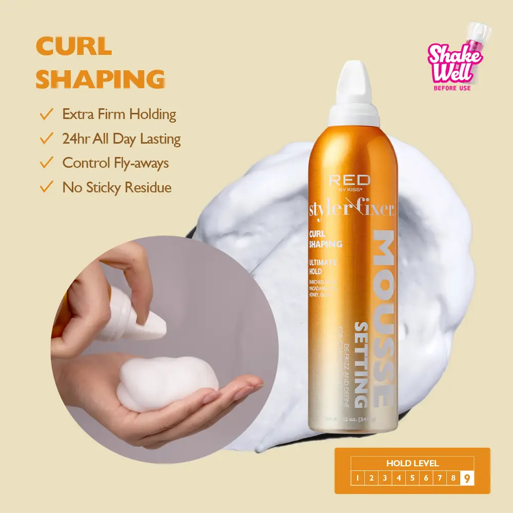 RED by KISS Frizz Control Setting Mousse For Braid And Curls - Image 31