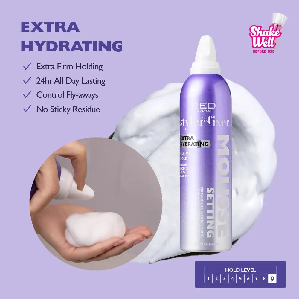 RED by KISS Frizz Control Setting Mousse For Braid And Curls - Image 38