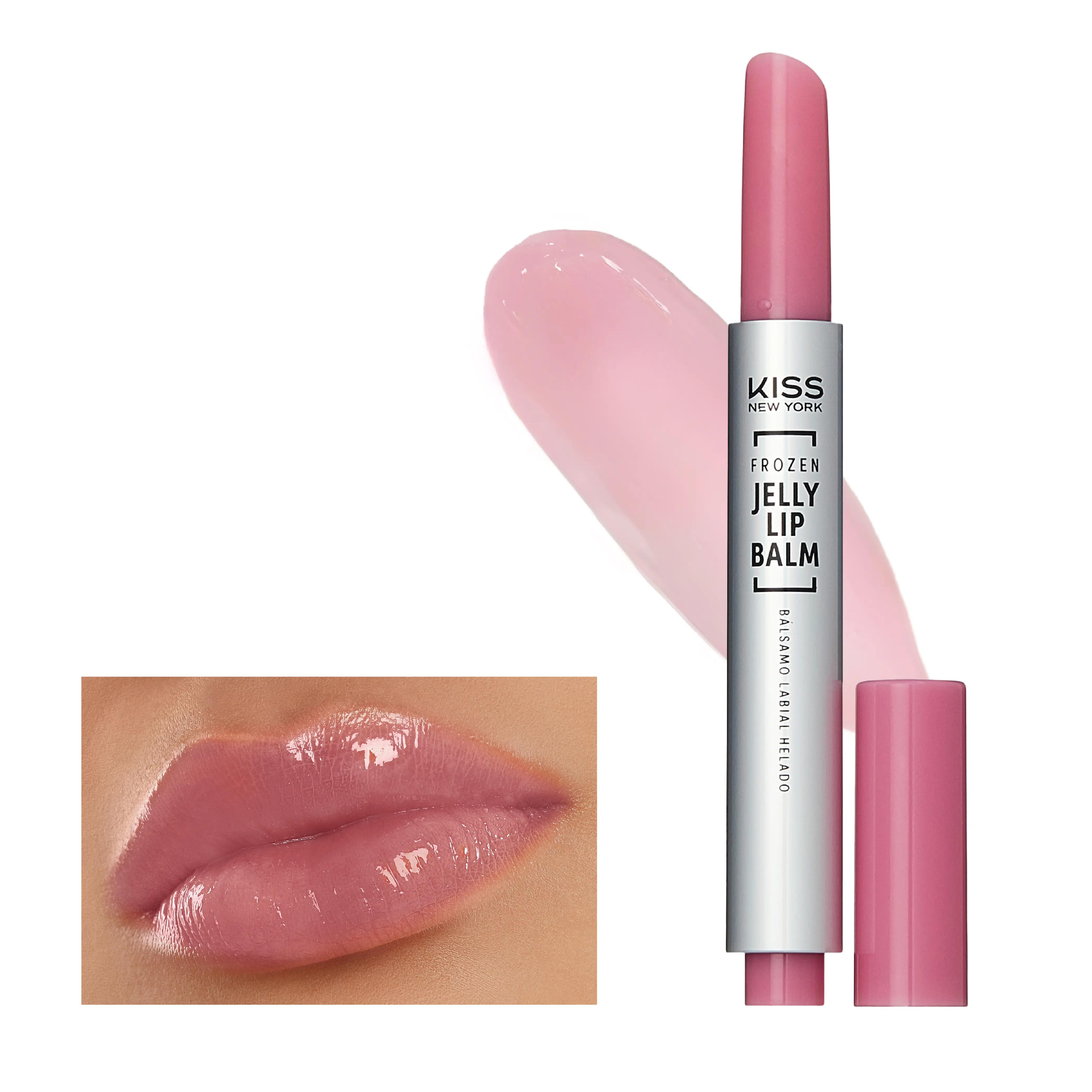 Kiss New York Frozen Jelly Lip Balm Pen - High Shine Lip Gloss for Sheer Tint - Image 2