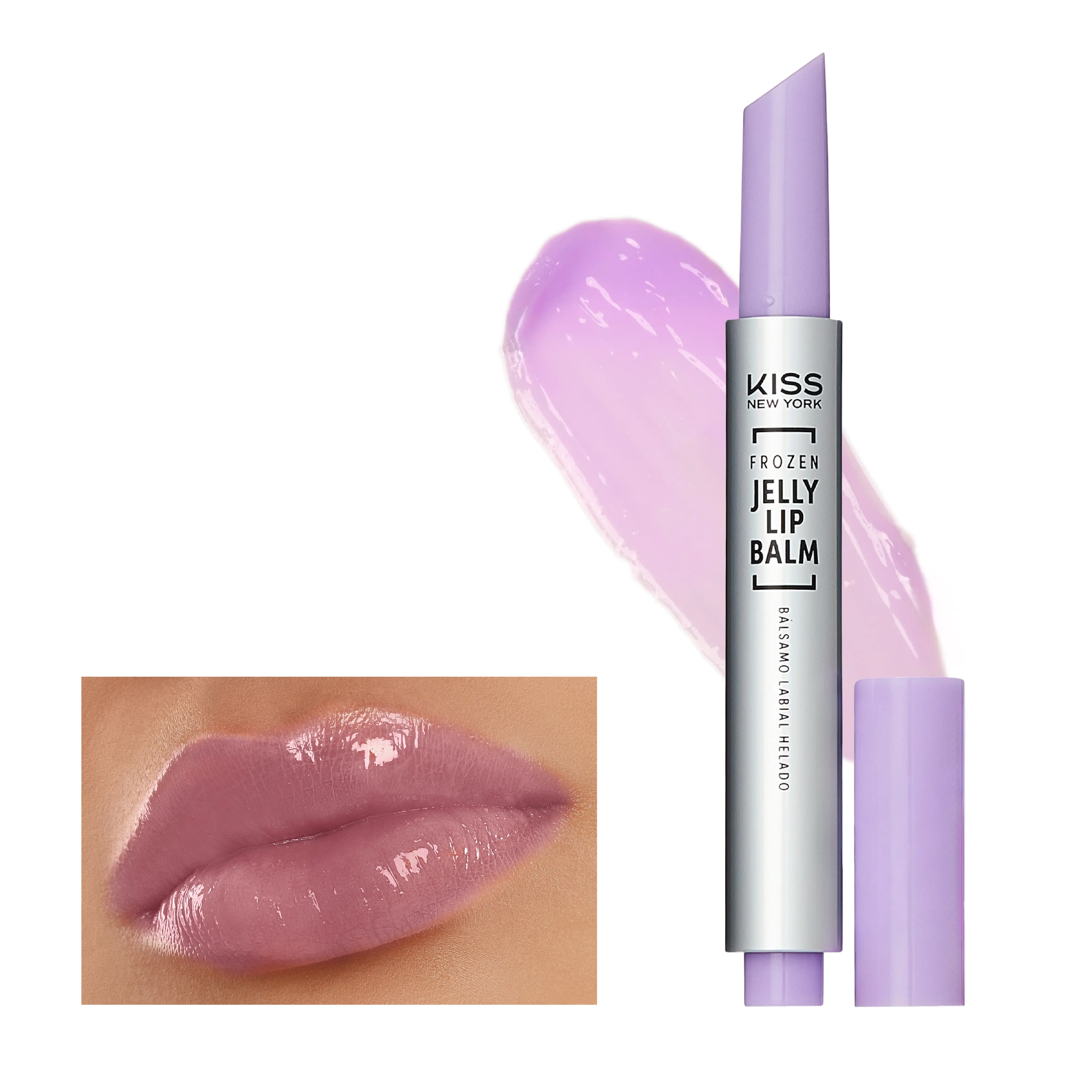 Kiss New York Frozen Jelly Lip Balm Pen - High Shine Lip Gloss for Sheer Tint - Image 3