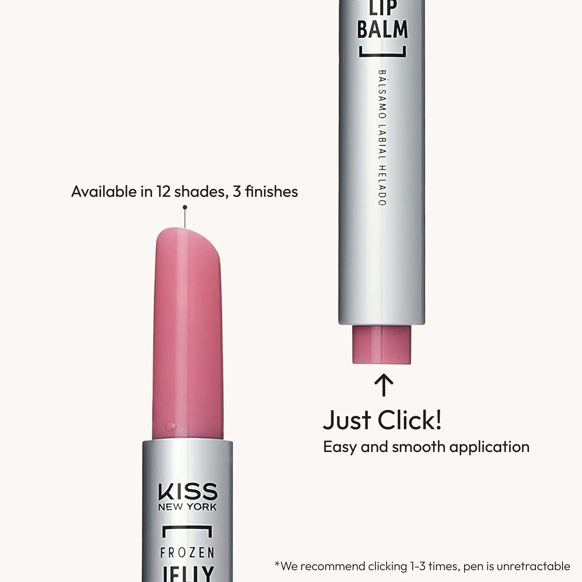 Kiss New York Frozen Jelly Lip Balm Pen - High Shine Lip Gloss for Sheer Tint - Image 35