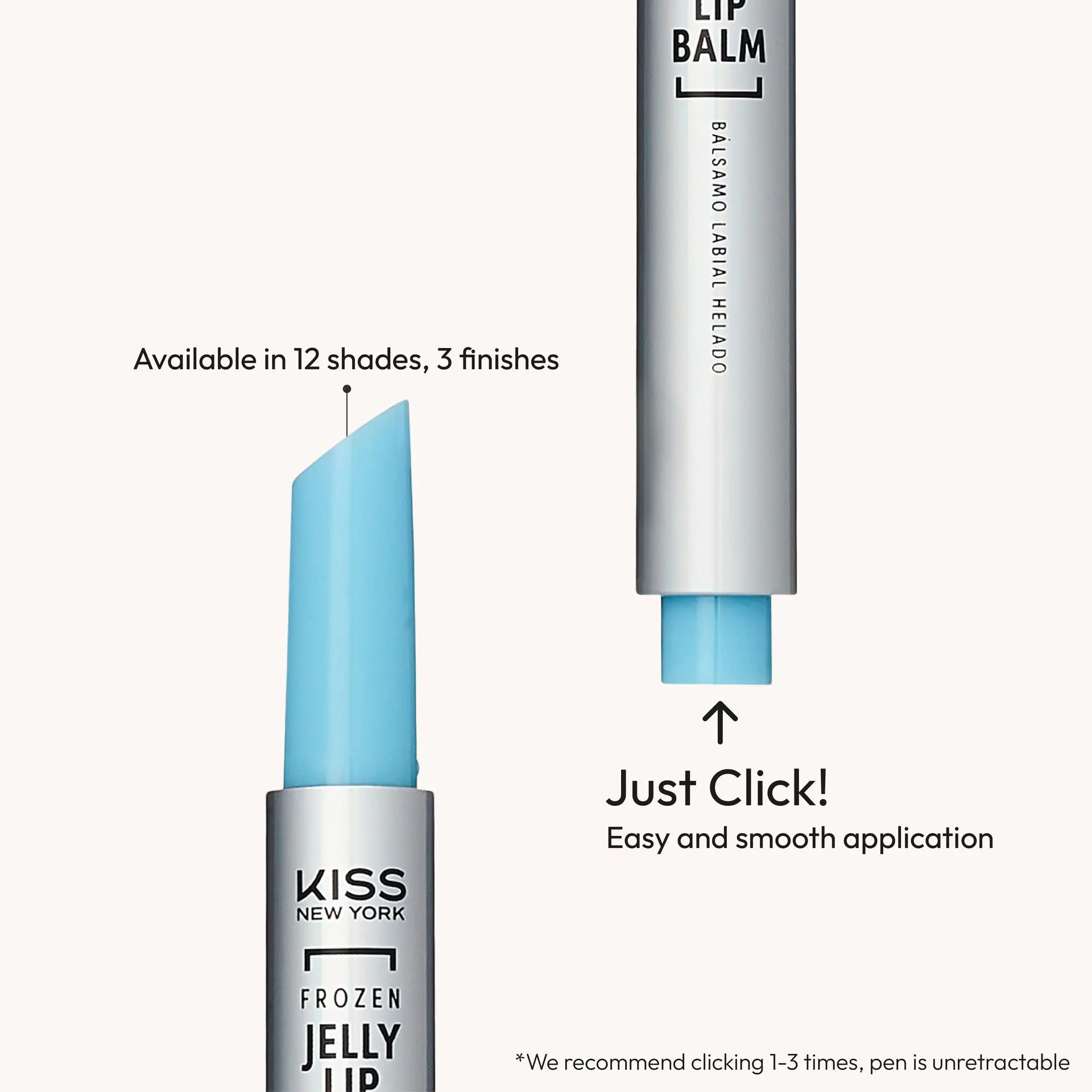 Kiss New York Frozen Jelly Lip Balm Pen - High Shine Lip Gloss for Sheer Tint - Image 37