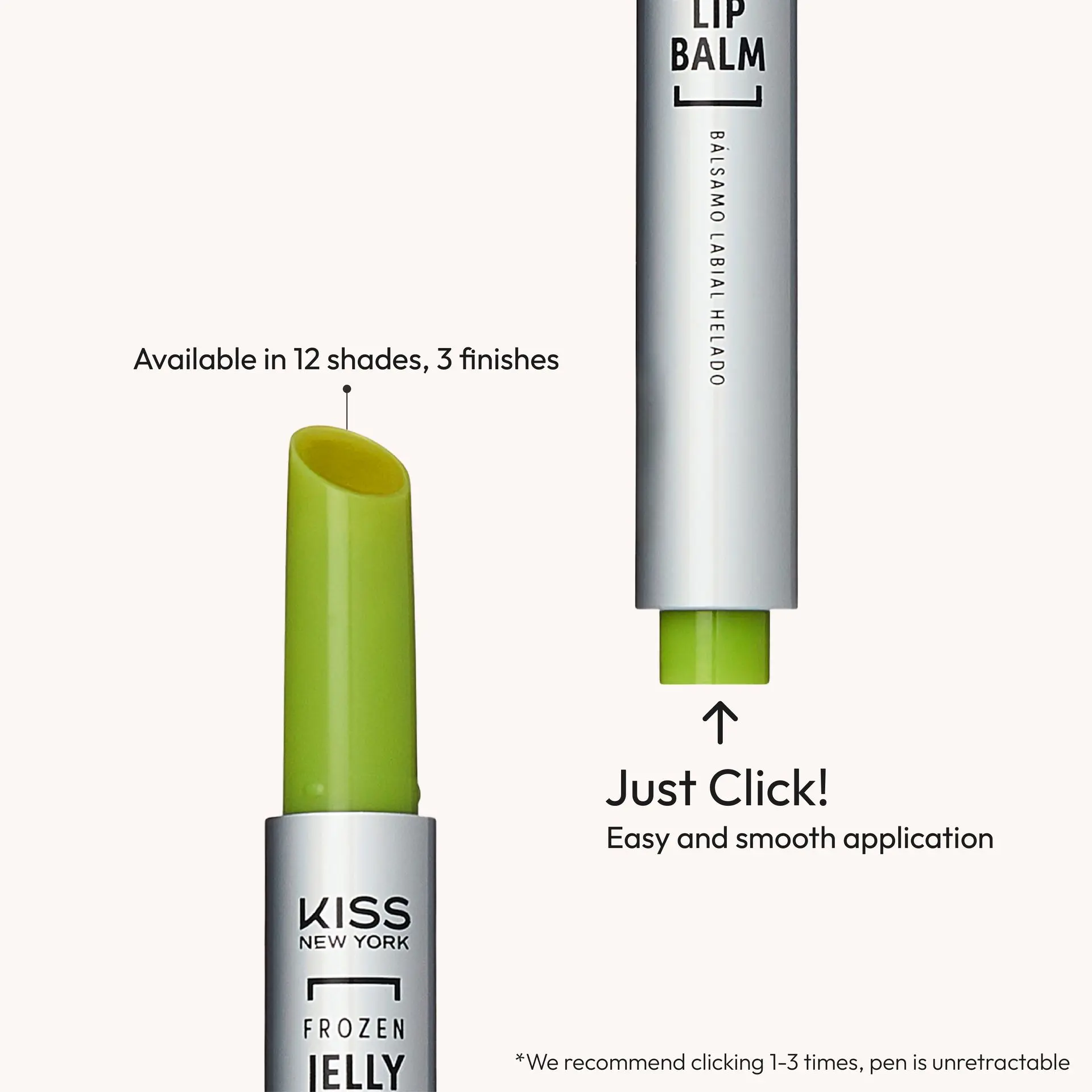 Kiss New York Frozen Jelly Lip Balm Pen - High Shine Lip Gloss for Sheer Tint - Image 38