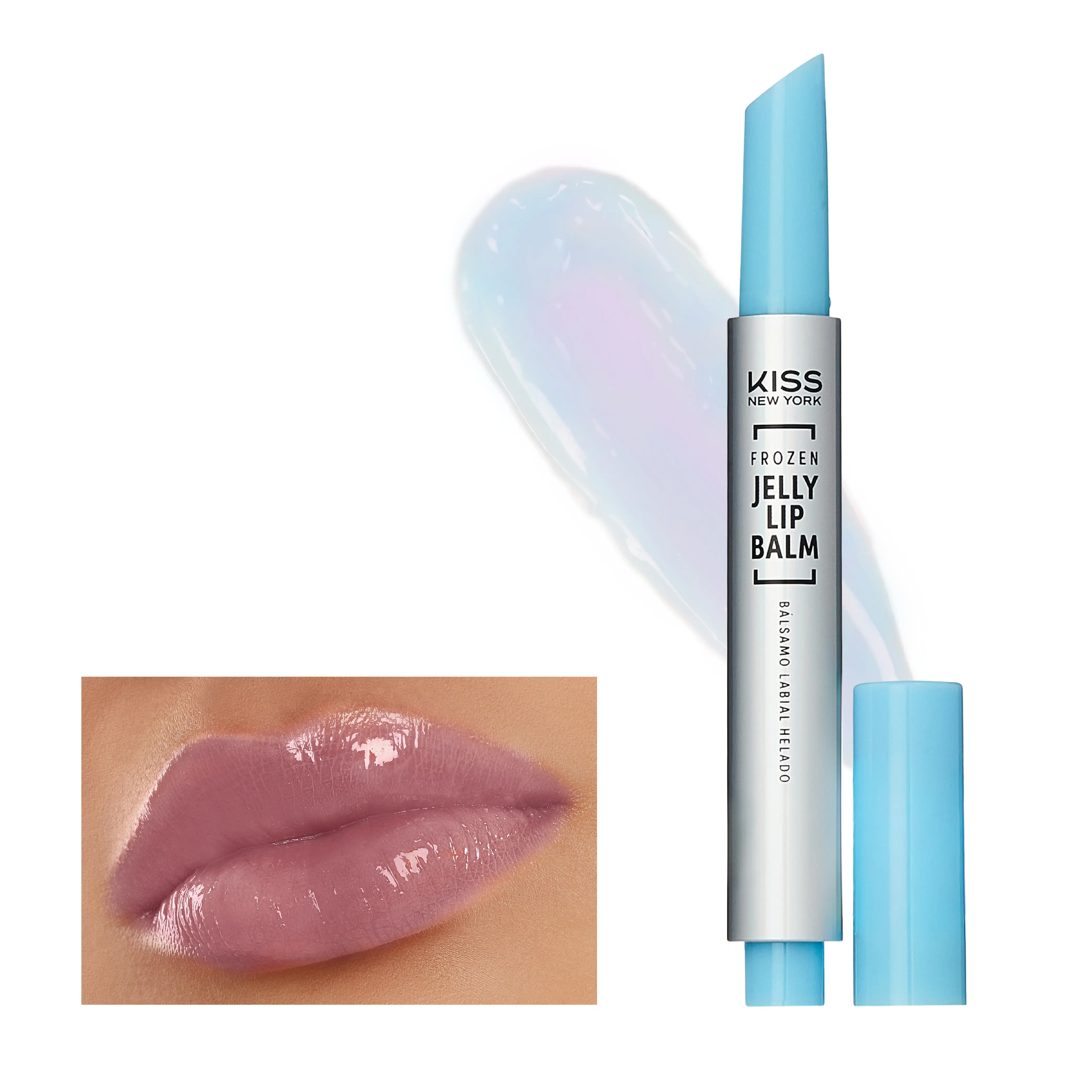 Kiss New York Frozen Jelly Lip Balm Pen - High Shine Lip Gloss for Sheer Tint - Image 4